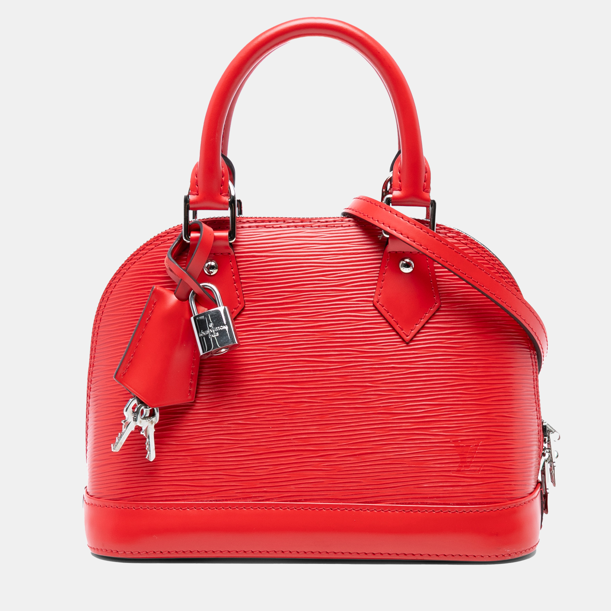 

Louis Vuitton Alma BB Epi Leather Top Handle Bag, Red