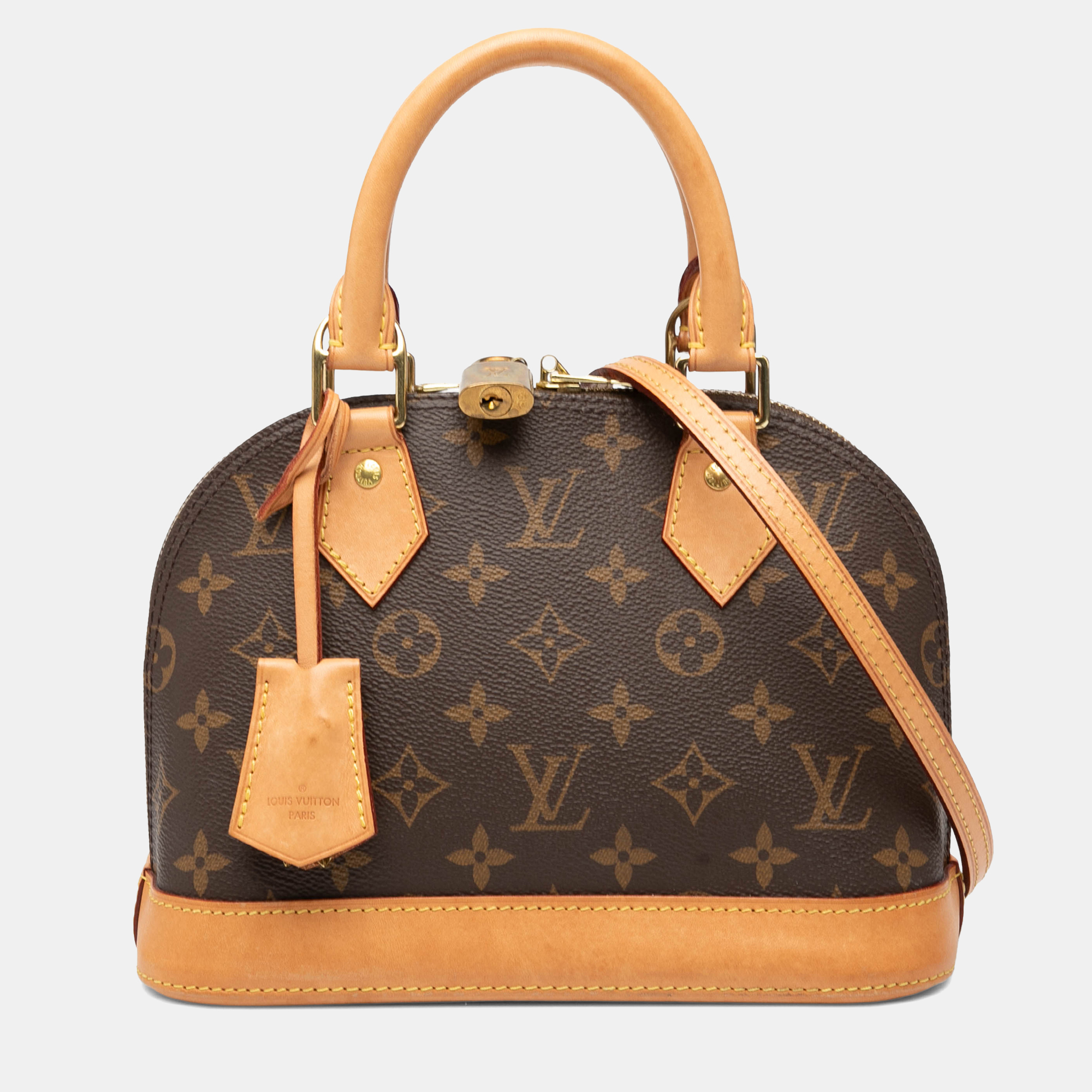 

Louis Vuitton Alma BB Brown Monogram Canvas Top Handle Bag