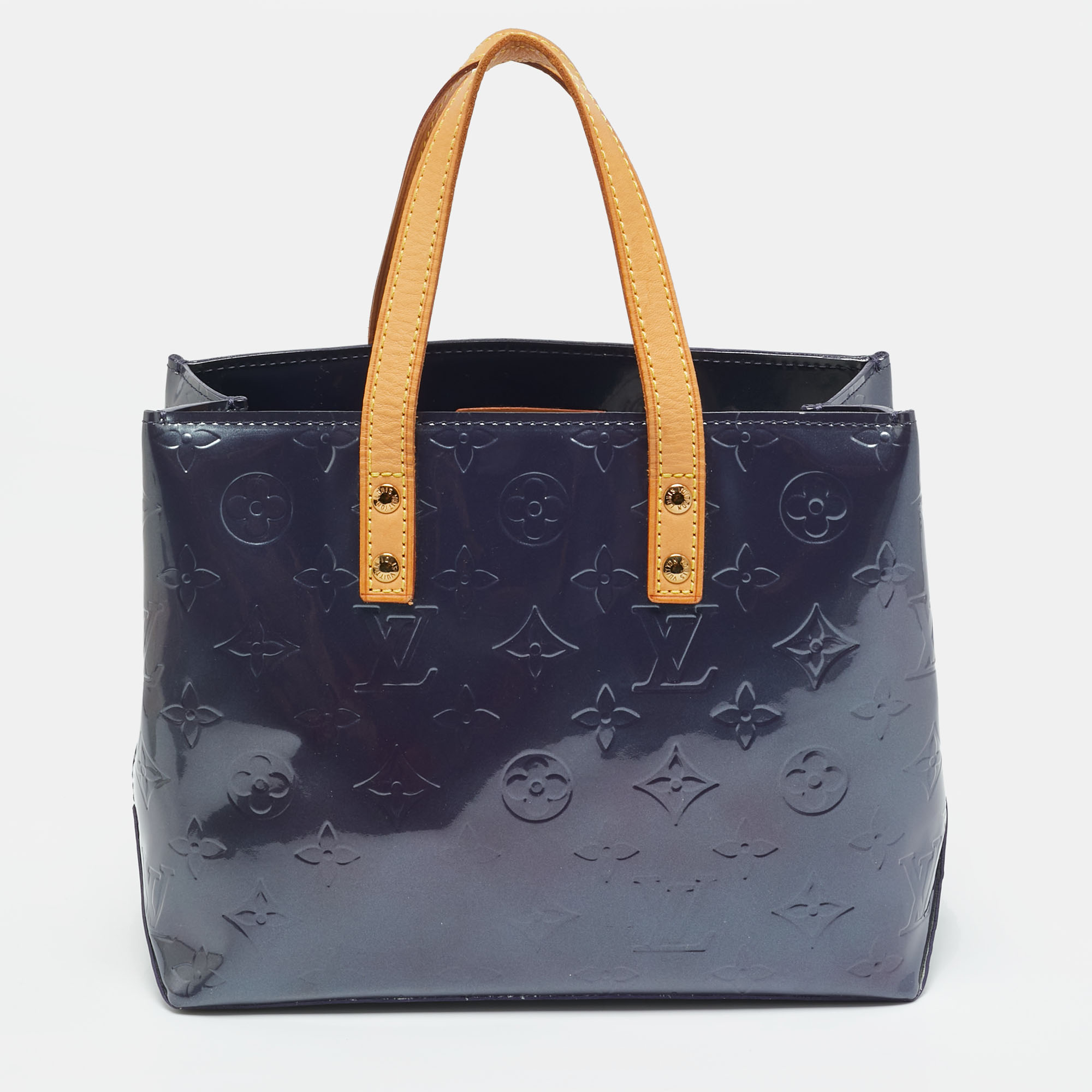 

Louis Vuitton Indigo Monogram Vernis Reade PM Bag, Purple