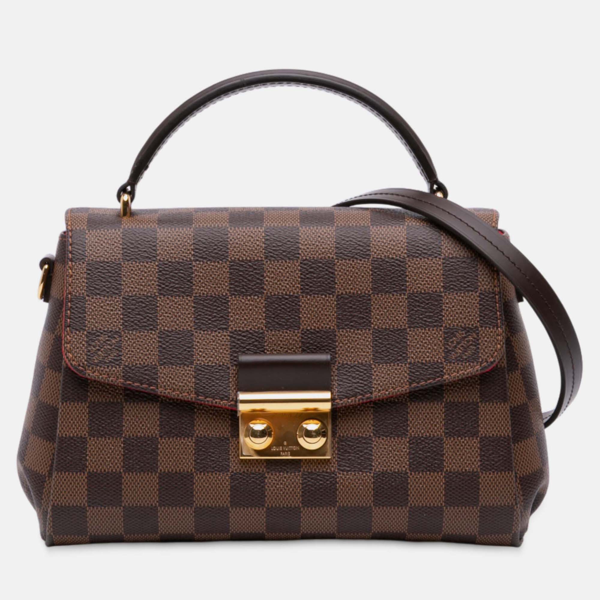 

Louis Vuitton Brown Damier Ebene Croisette