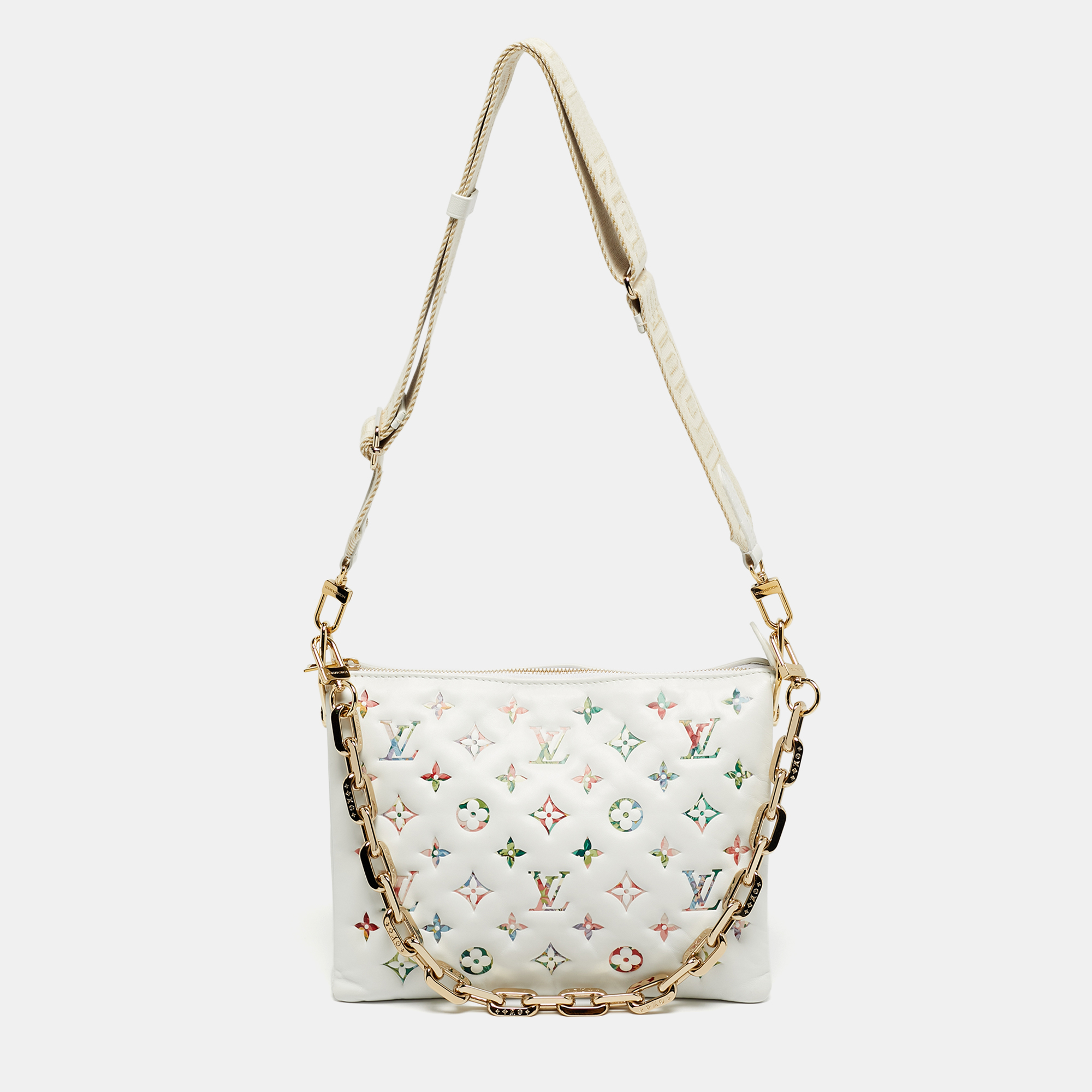 

Louis Vuitton Monogram Garden Embossed Leather Coussin PM Bag, Multicolor