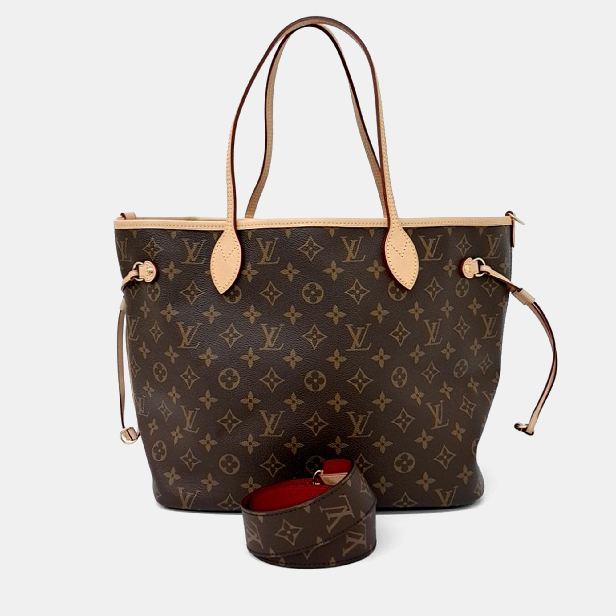 

Louis Vuitton Neverfull Inside Out MM Monogram Canvas Tote Bag, Brown
