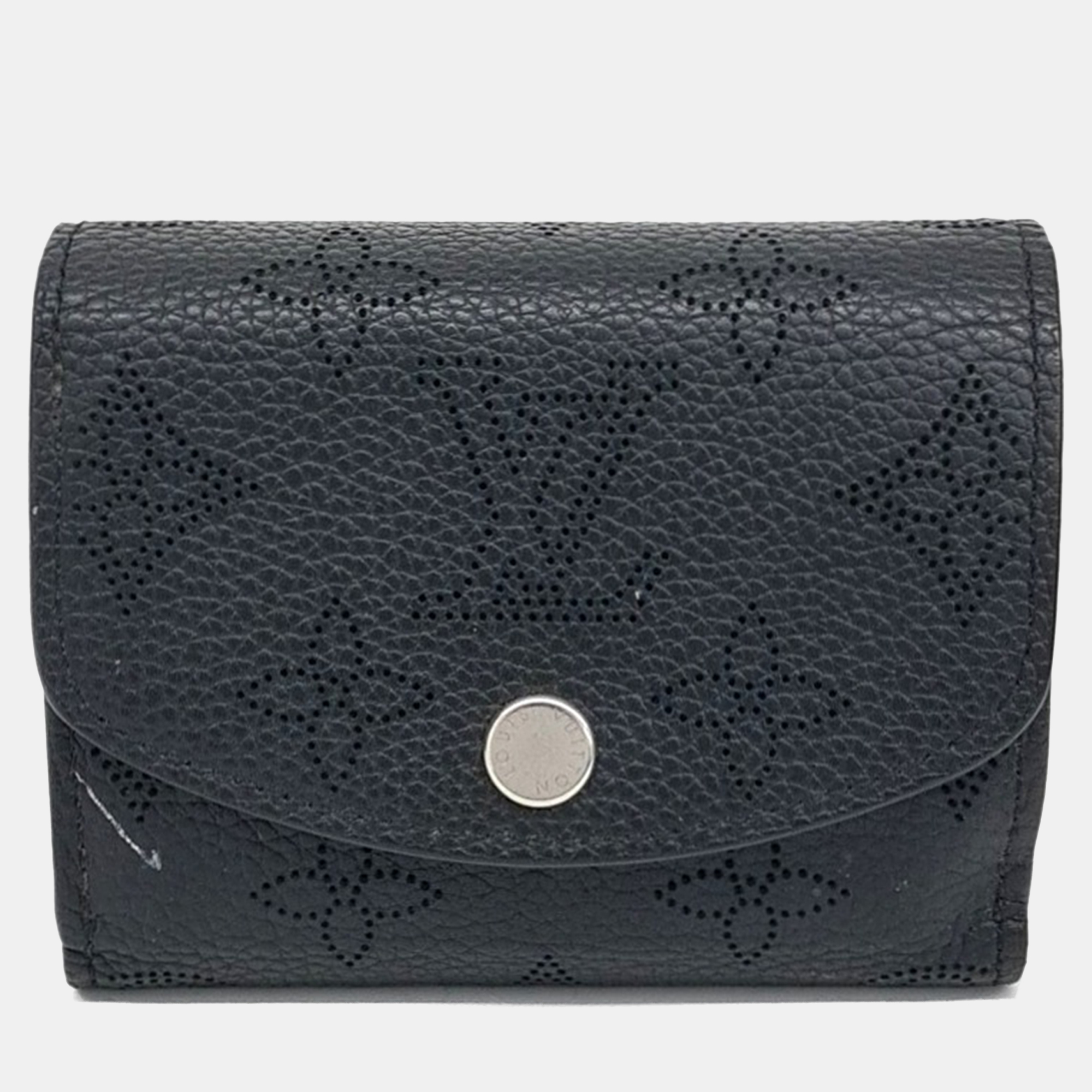 

Louis Vuitton Black Leather Mahina Iris Wallet