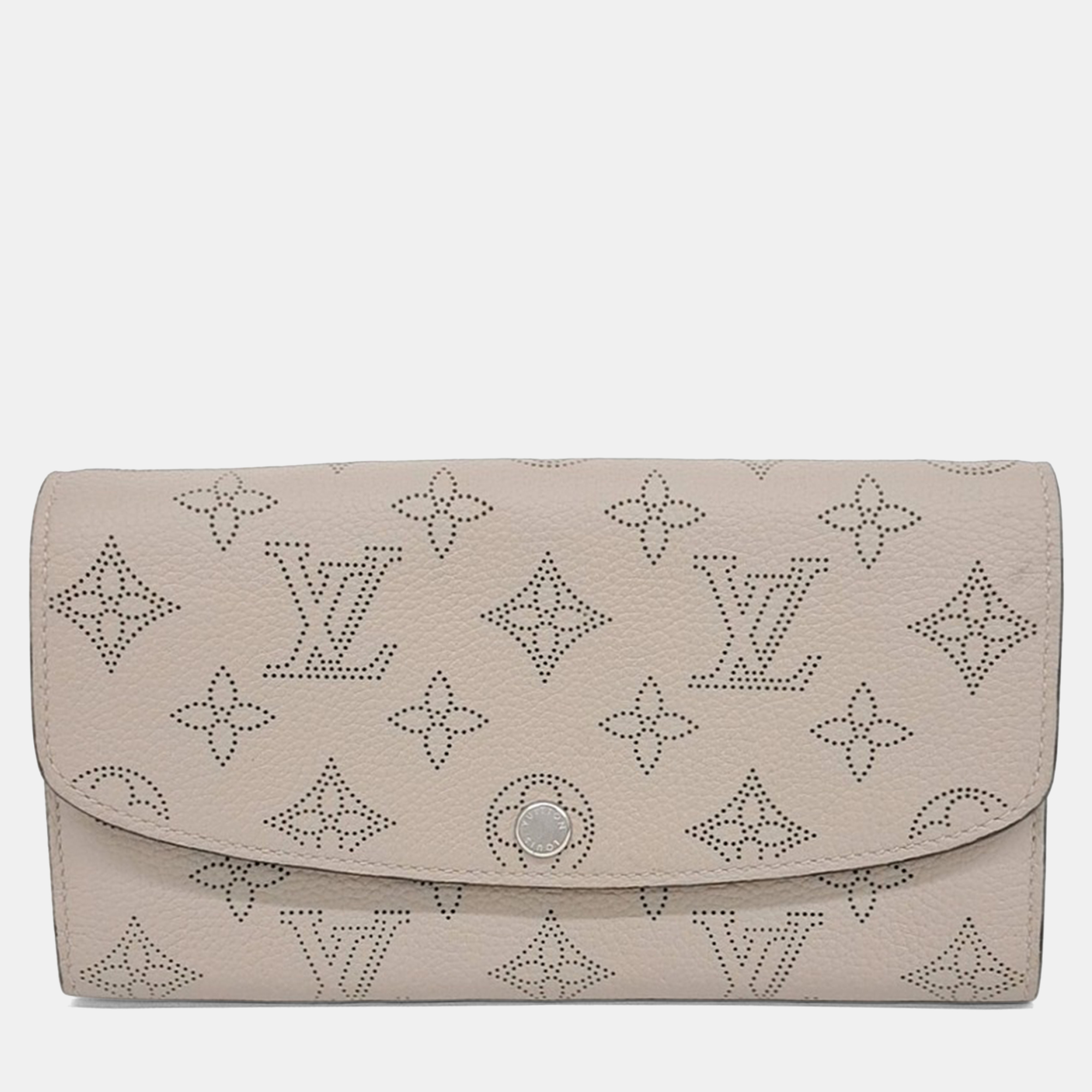 

Louis Vuitton Mahina Iris Mahina Calfskin Leather Long Wallet, Brown