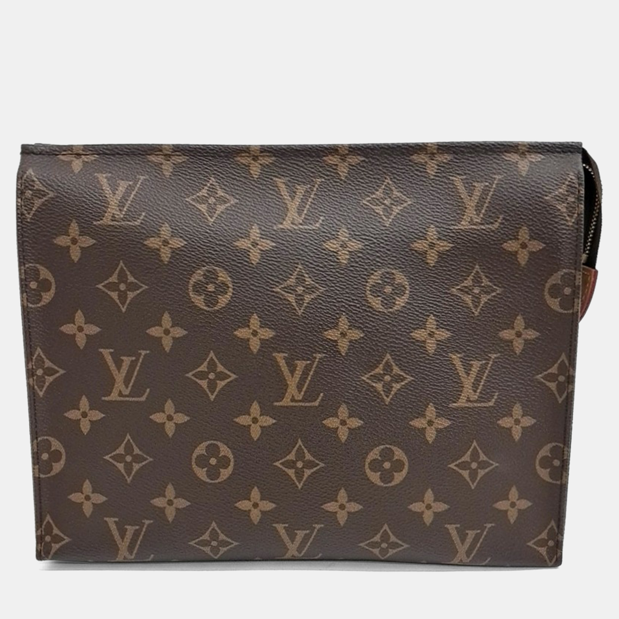 

Louis Vuitton Monogram Pochette Toilette 26 Brown Monogram Canvas Clutch Bag