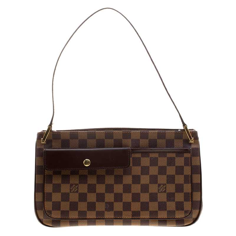 Pre Owned Louis Vuitton Damier Ebene Canvas Aubagne Bag