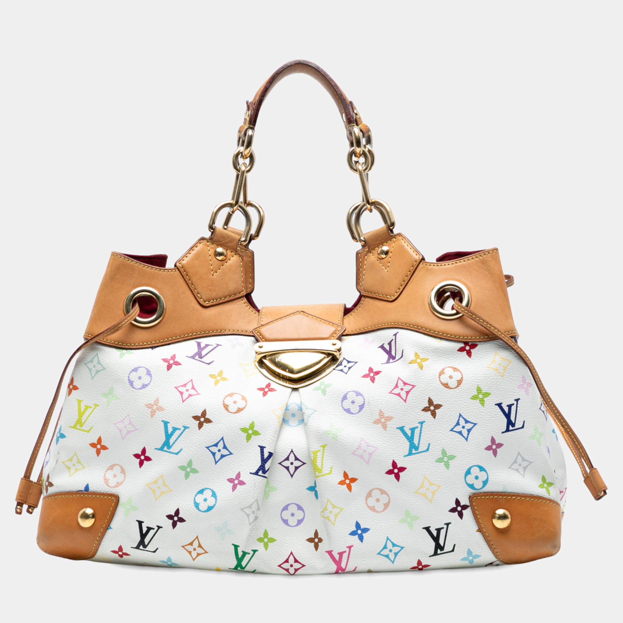 

Louis Vuitton White Monogram Multicolore Ursula