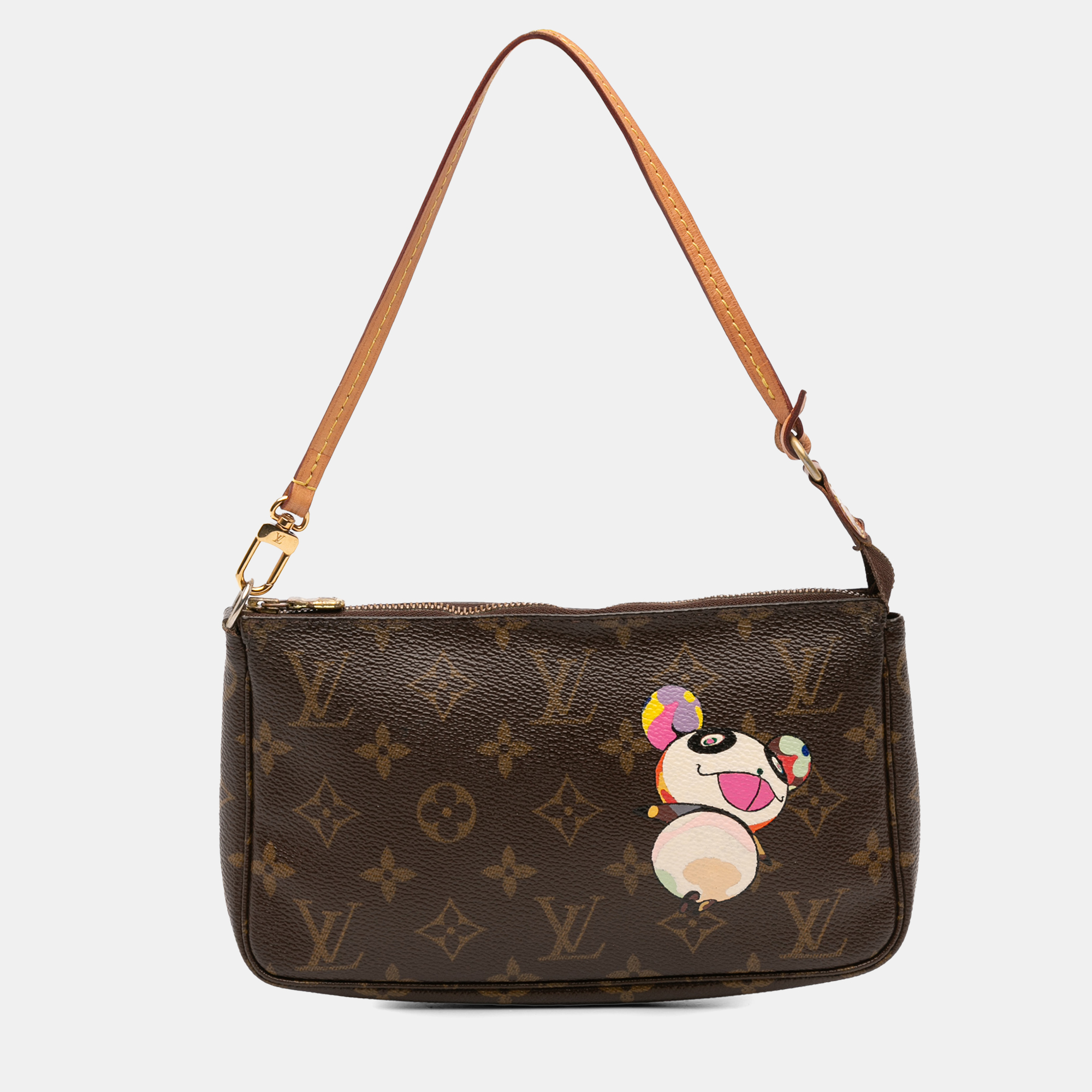 

Louis Vuitton Brown Takashi Murakami Monogram Panda Pochette Accessoires