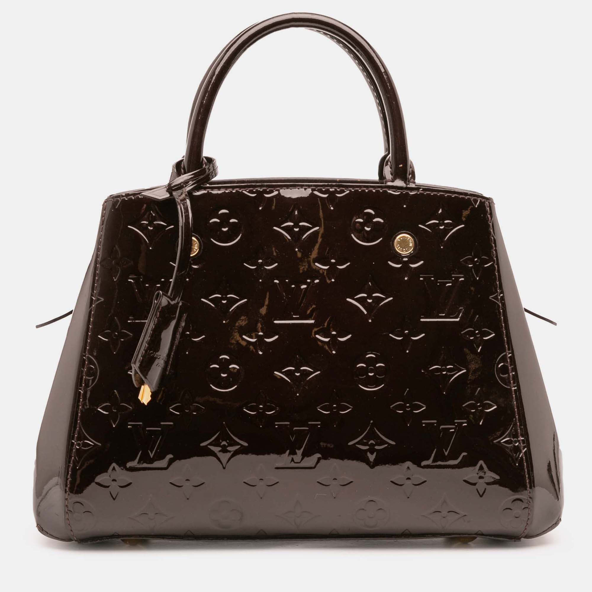 

Louis Vuitton Purple Monogram Vernis Montaigne BB