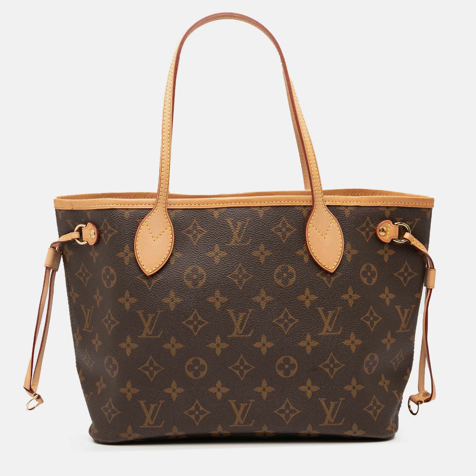 

Louis Vuitton Brown Monogram Neverfull PM