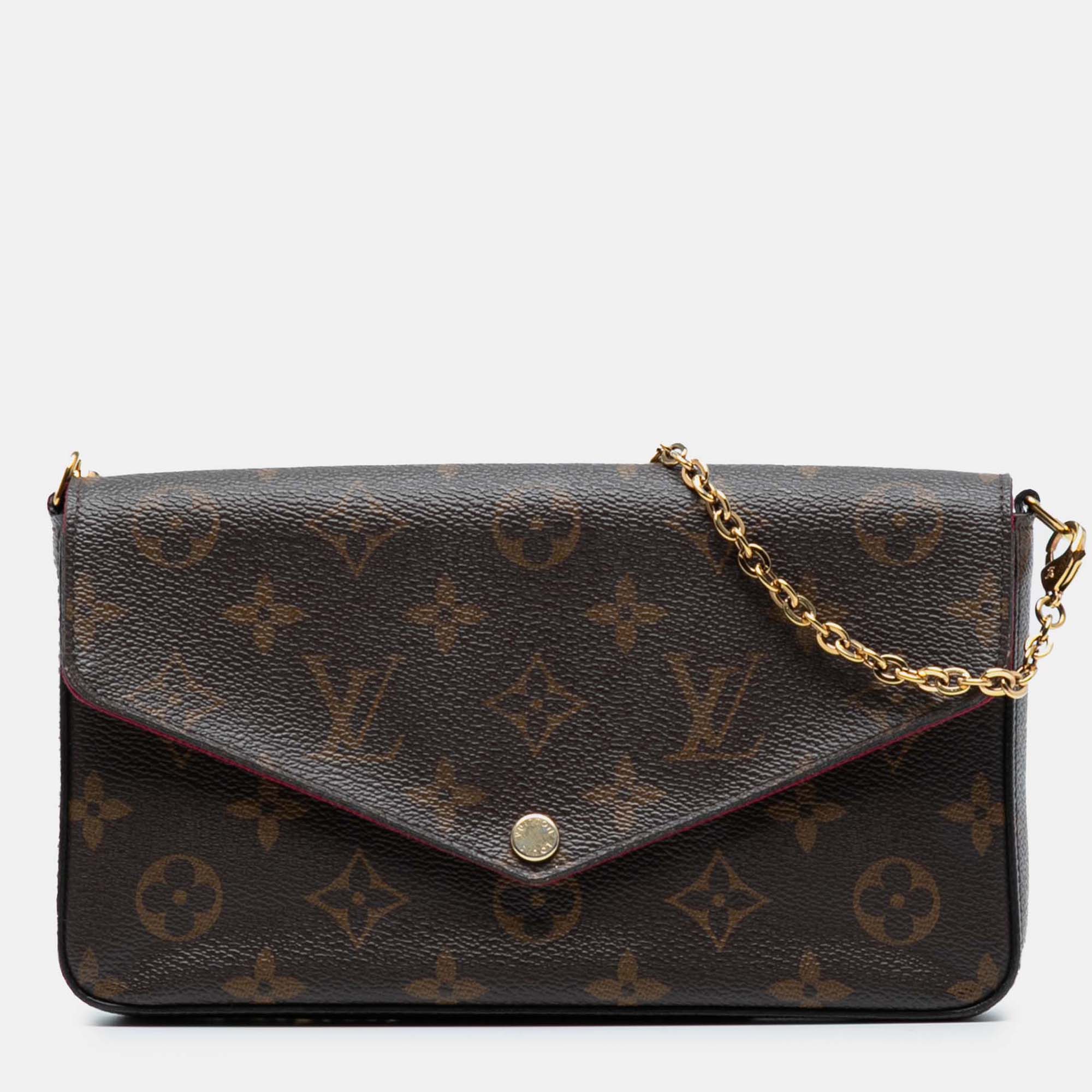 

Louis Vuitton Brown Monogram Pochette Felicie