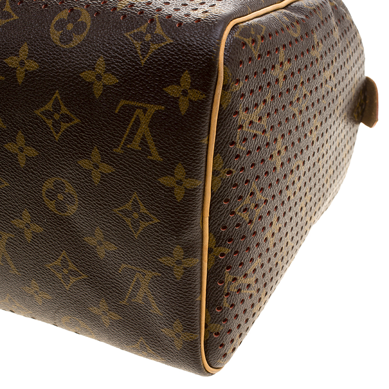 Louis Vuitton Monogram Perforated Speedy 30 - Brown Handle Bags, Handbags -  LOU787326