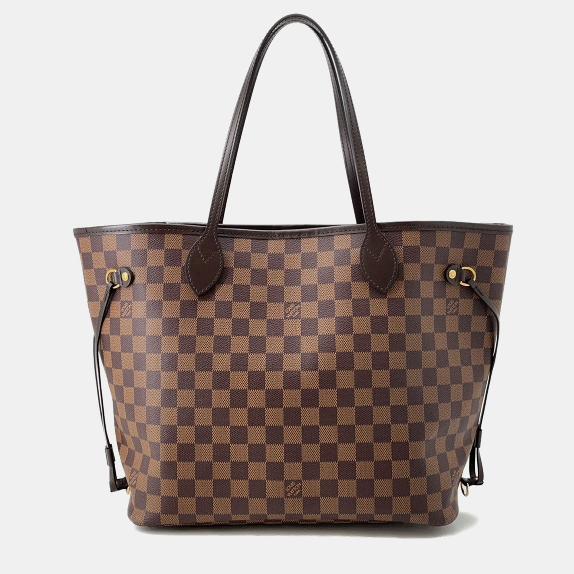 LOUIS VUITTON Pre-owned Neverfull Cerise Damier Ebene Canvas Size Mm In Brown