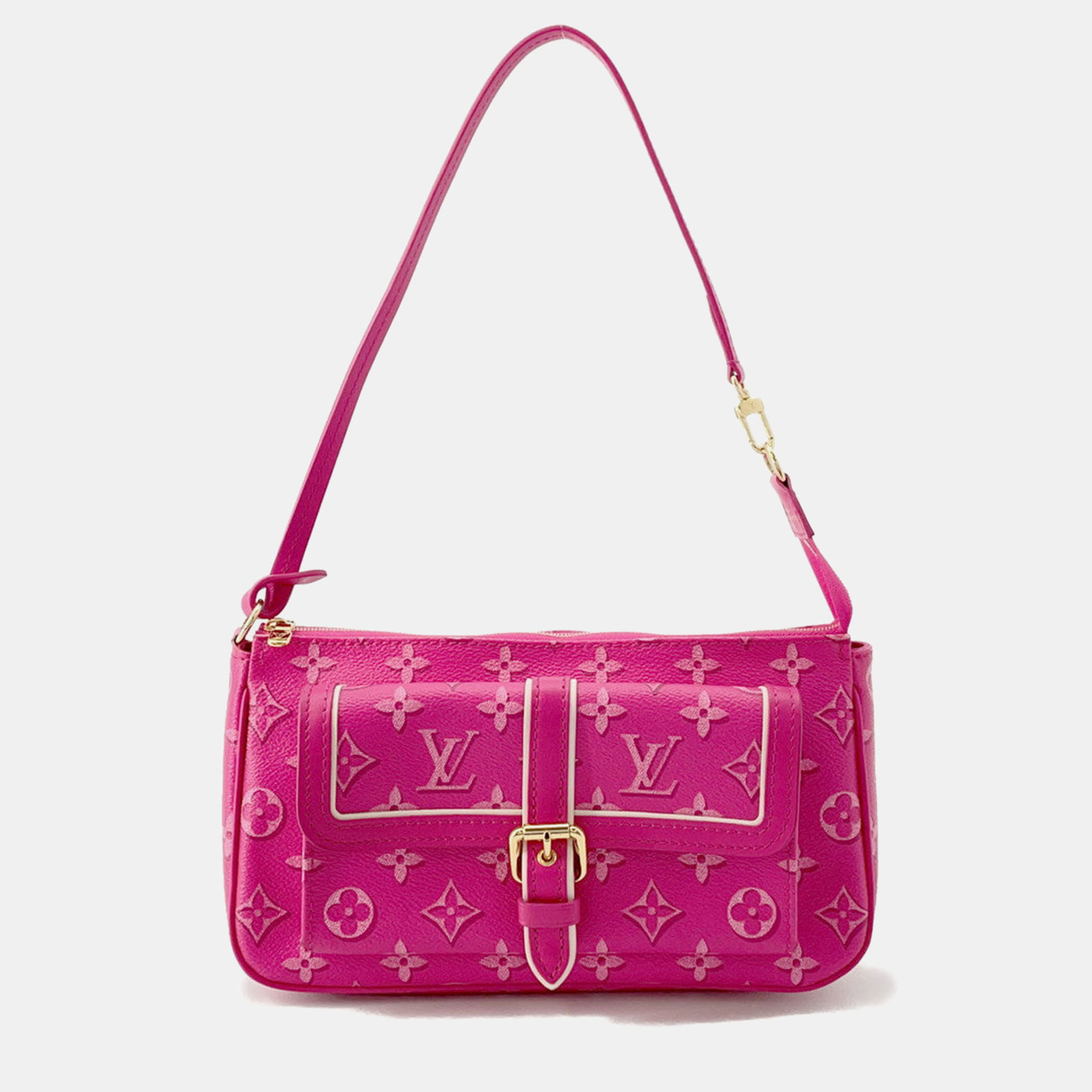 

Louis Vuitton Maxi Pochette Accessoires Fuchsia Monogram, Pink