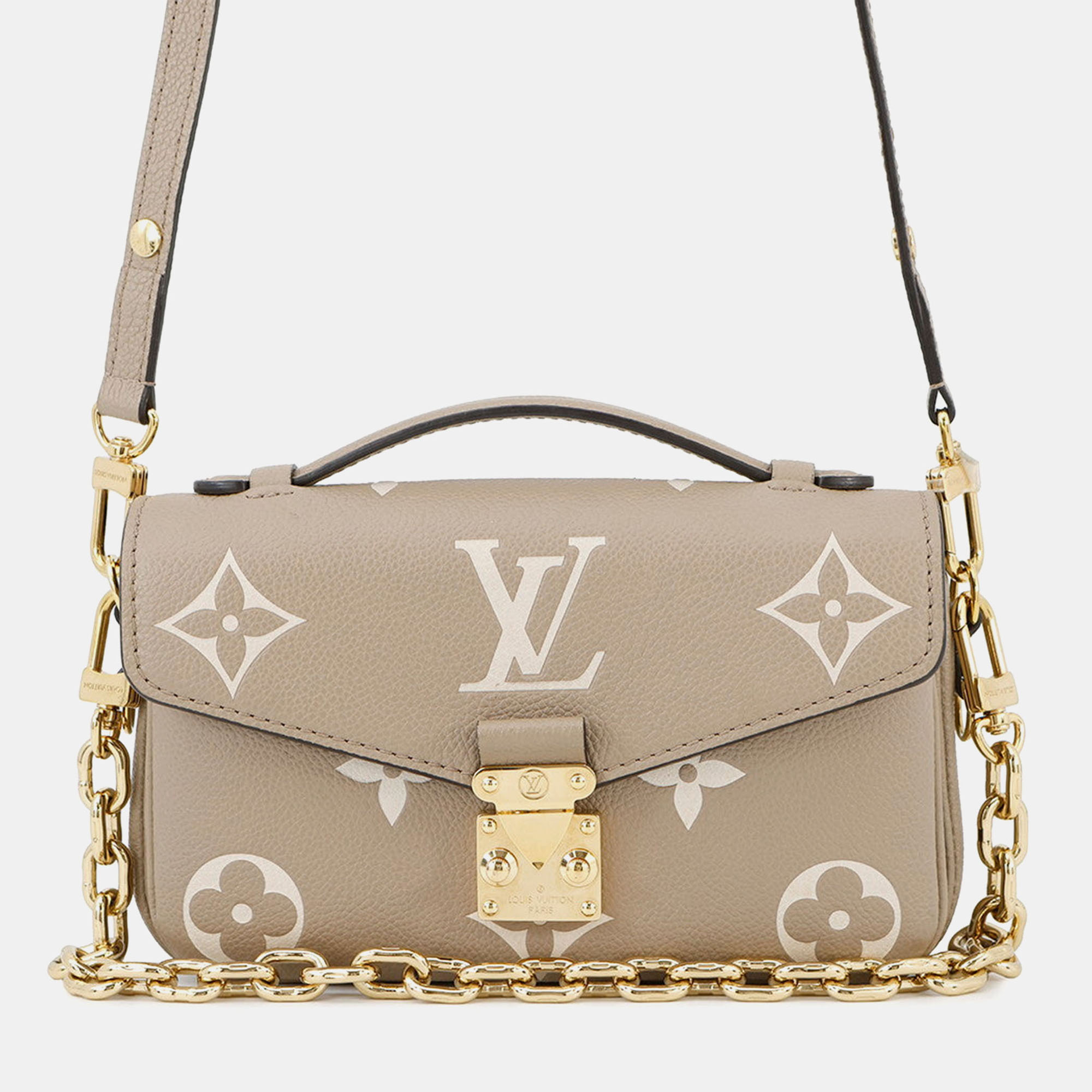 

Louis Vuitton Pochette Metis Ew Tourterelle Claim Monogram Empreinte Leather, Beige