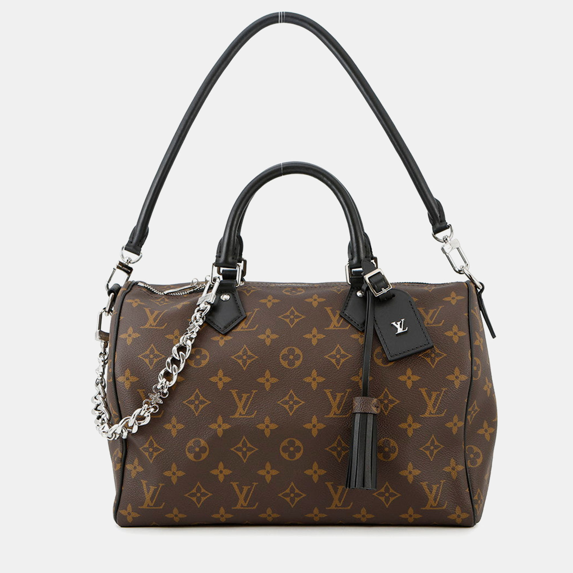 

Louis Vuitton Speedy Bandouliere Soft Noir Monogram Size, Brown