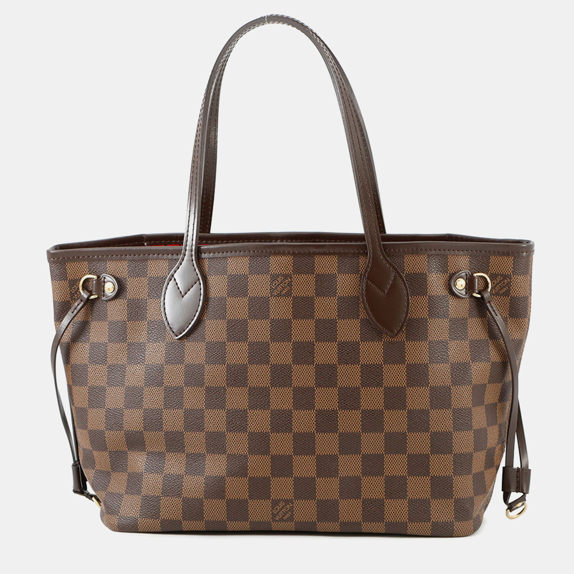 

Louis Vuitton Neverfull Brown/Red Damier Ebene Canvas Size Pm