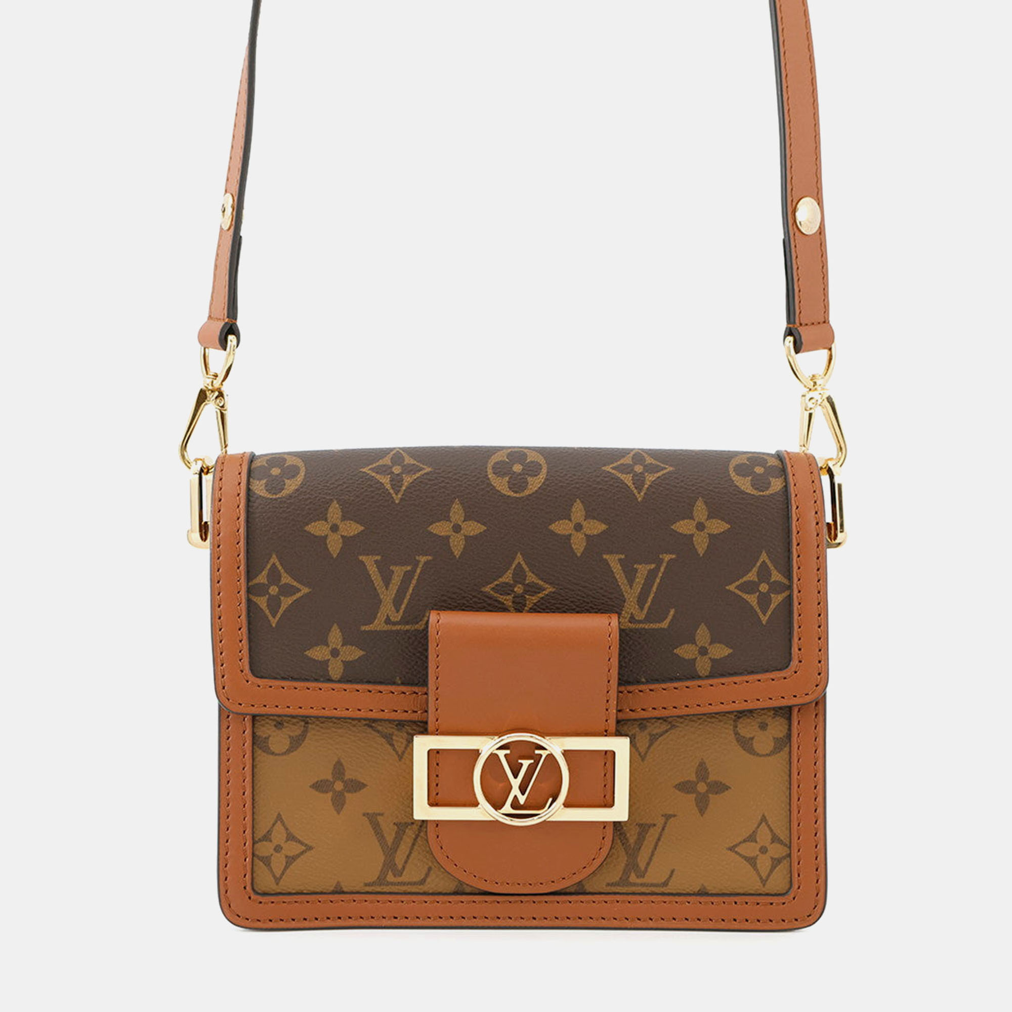 

Louis Vuitton Dauphine Noir Monogram Reverse Canvas Size Mini, Brown