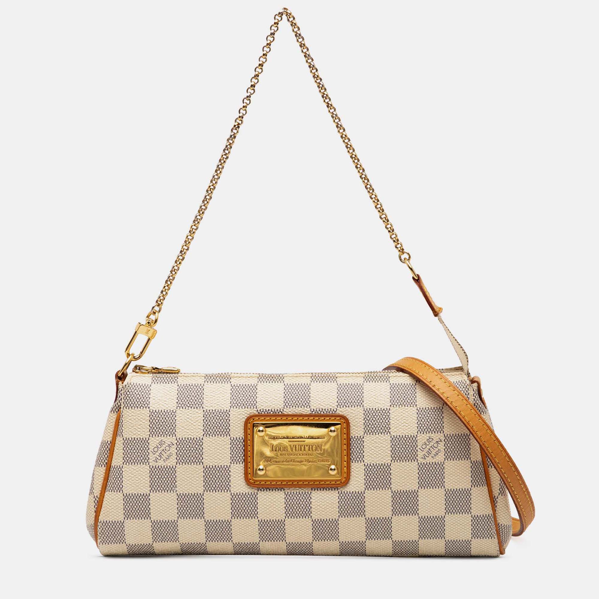 

Louis Vuitton White Damier Azur Eva