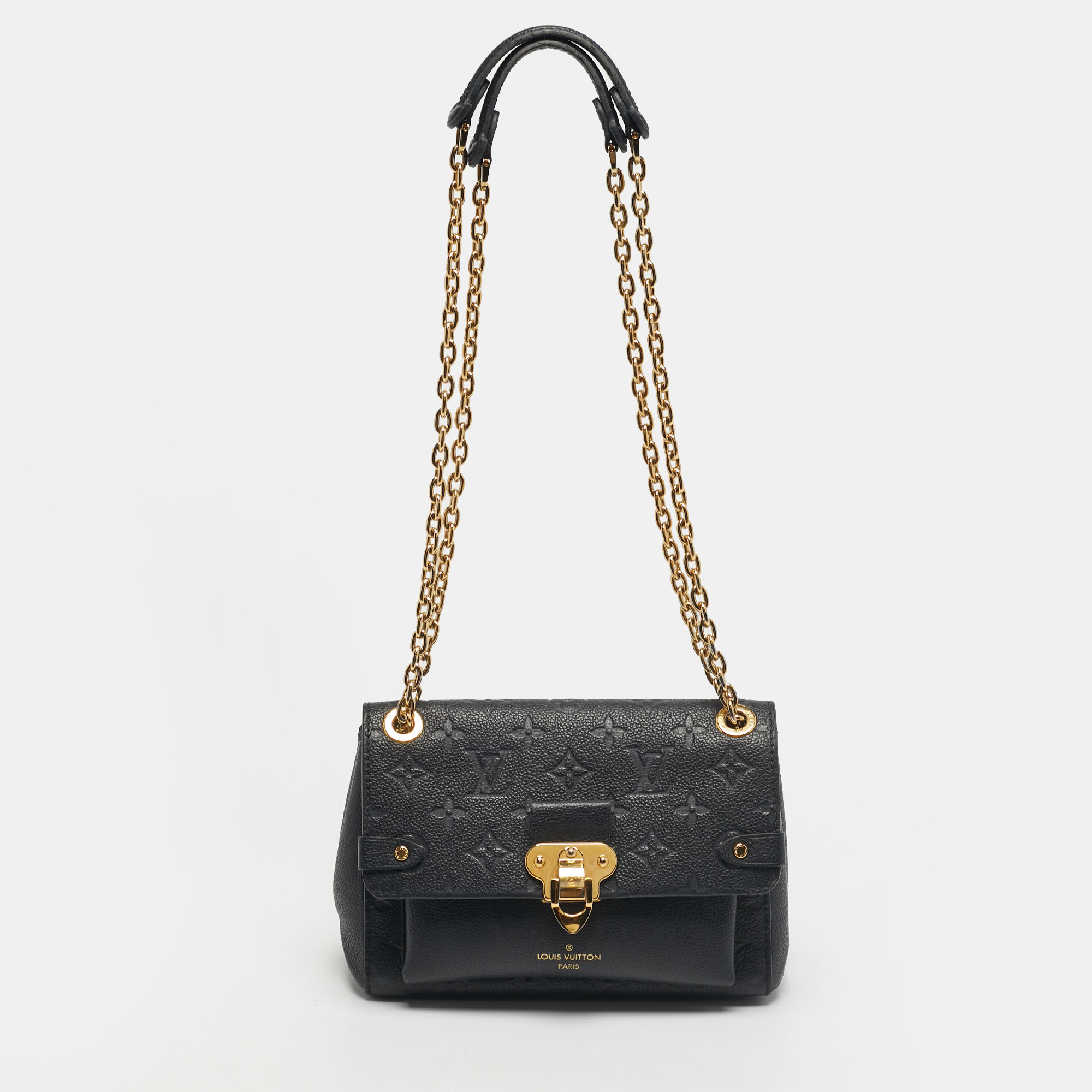 

Louis Vuitton Black Monogram Empreinte Leather Vavin BB Bag