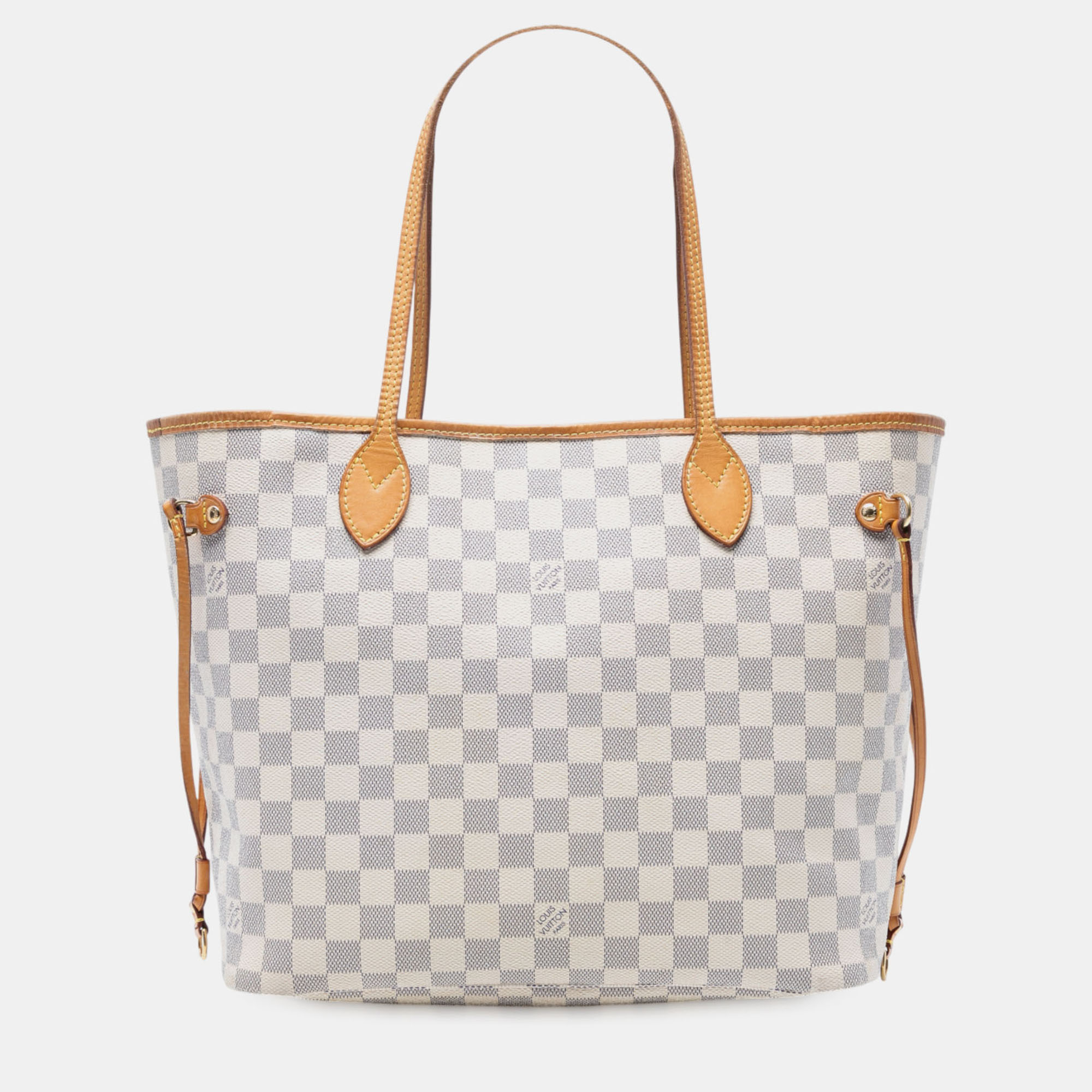 

Louis Vuitton White Damier Azur Neverfull MM