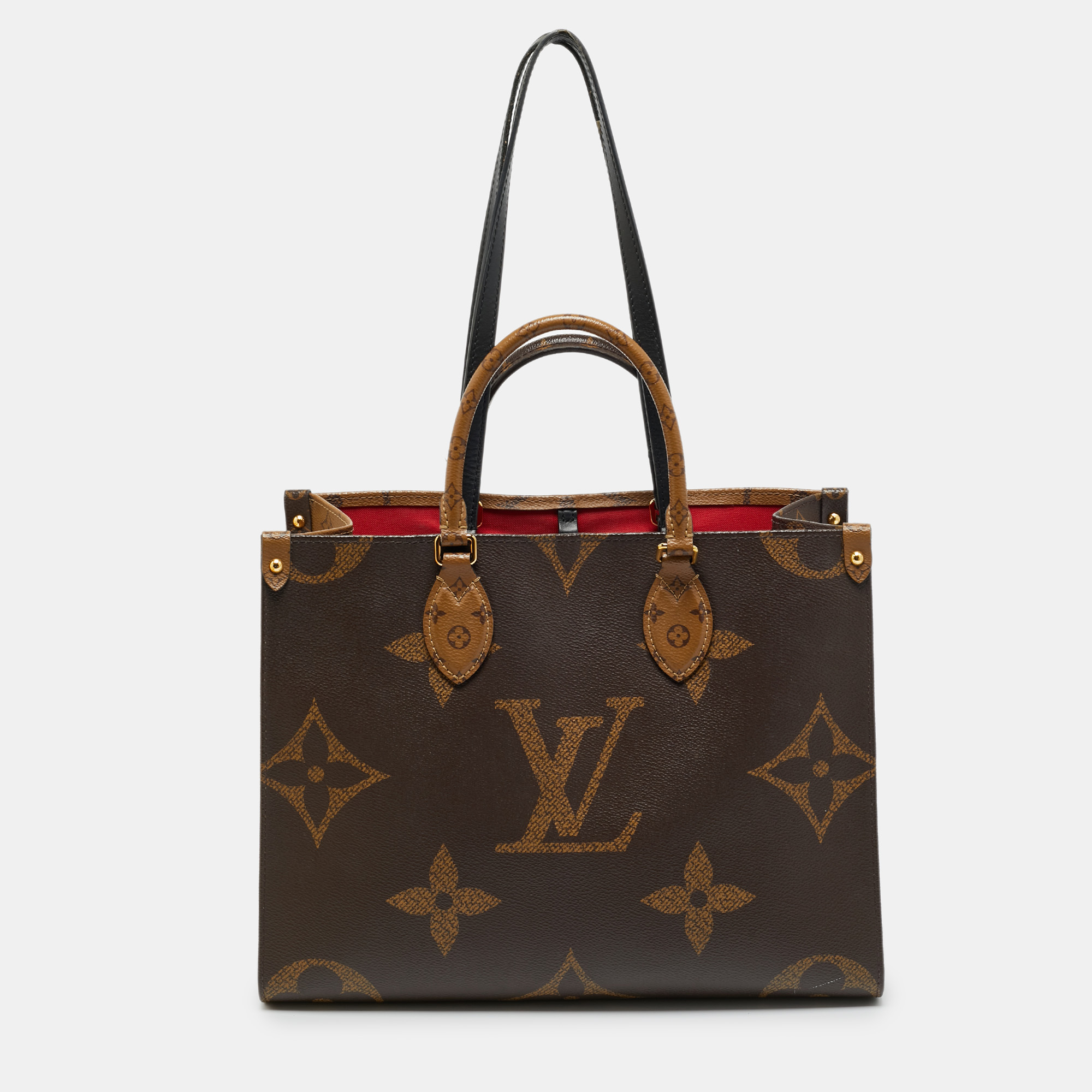 

Louis Vuitton OnTheGo MM Reverse Monogram Canvas Giant Bag, Brown