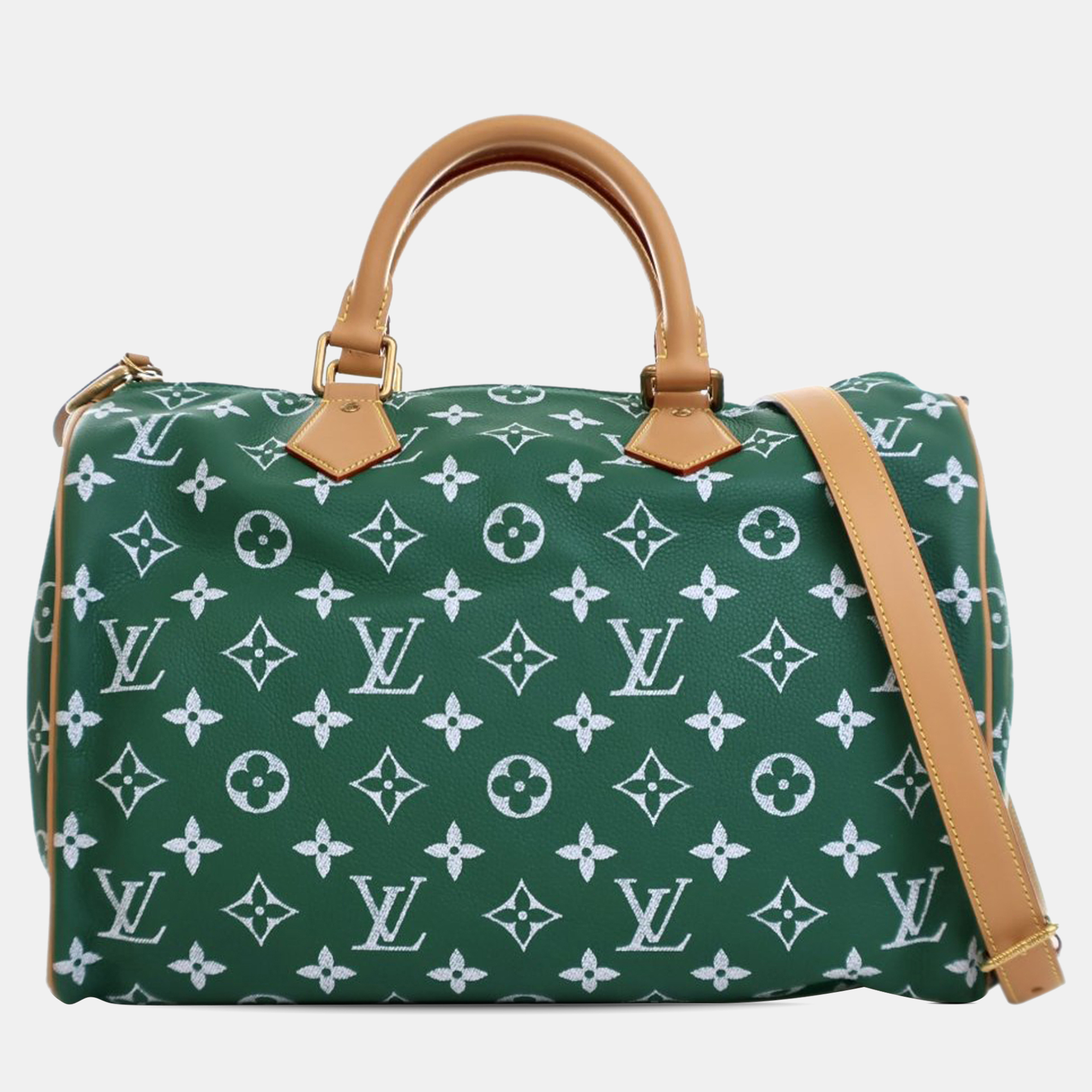 

Louis Vuitton Green Monogram Leather Speedy P9 Bandouliere 40