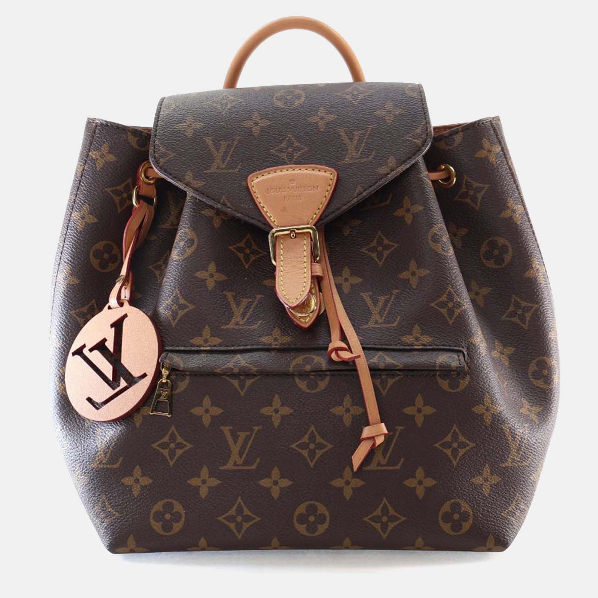 

Louis Vuitton Monogram Montsouris Backpack PM, Brown