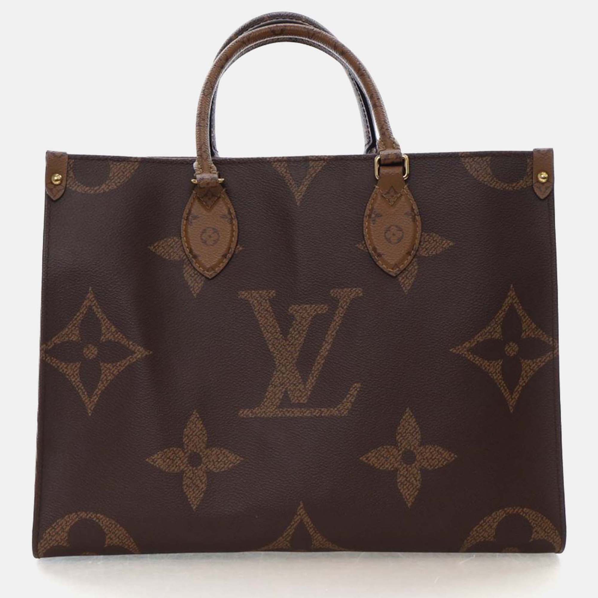 

Louis Vuitton Brown Reverse Giant Monogram OnTheGo MM