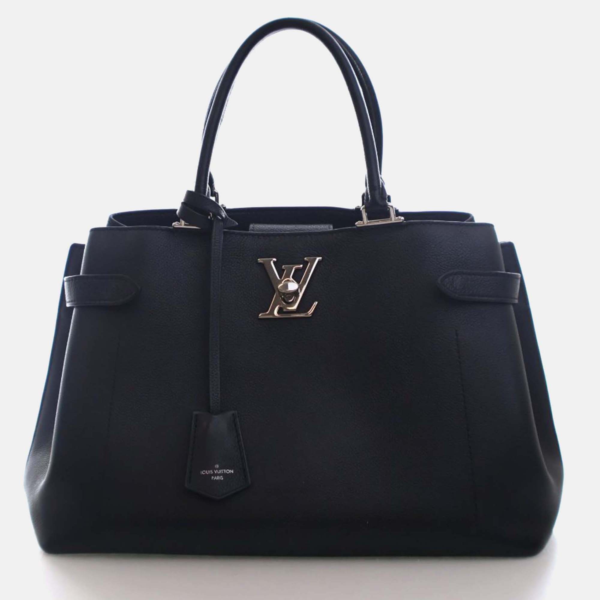 

Louis Vuitton Black Calfskin Lockme Day