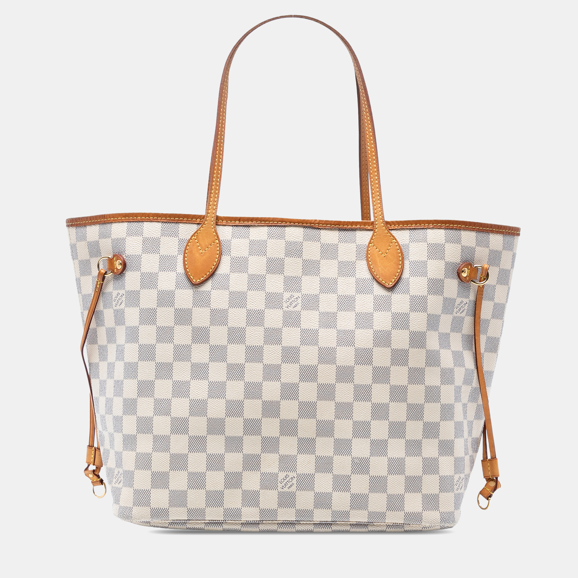 

Louis Vuitton White Damier Azur Neverfull MM