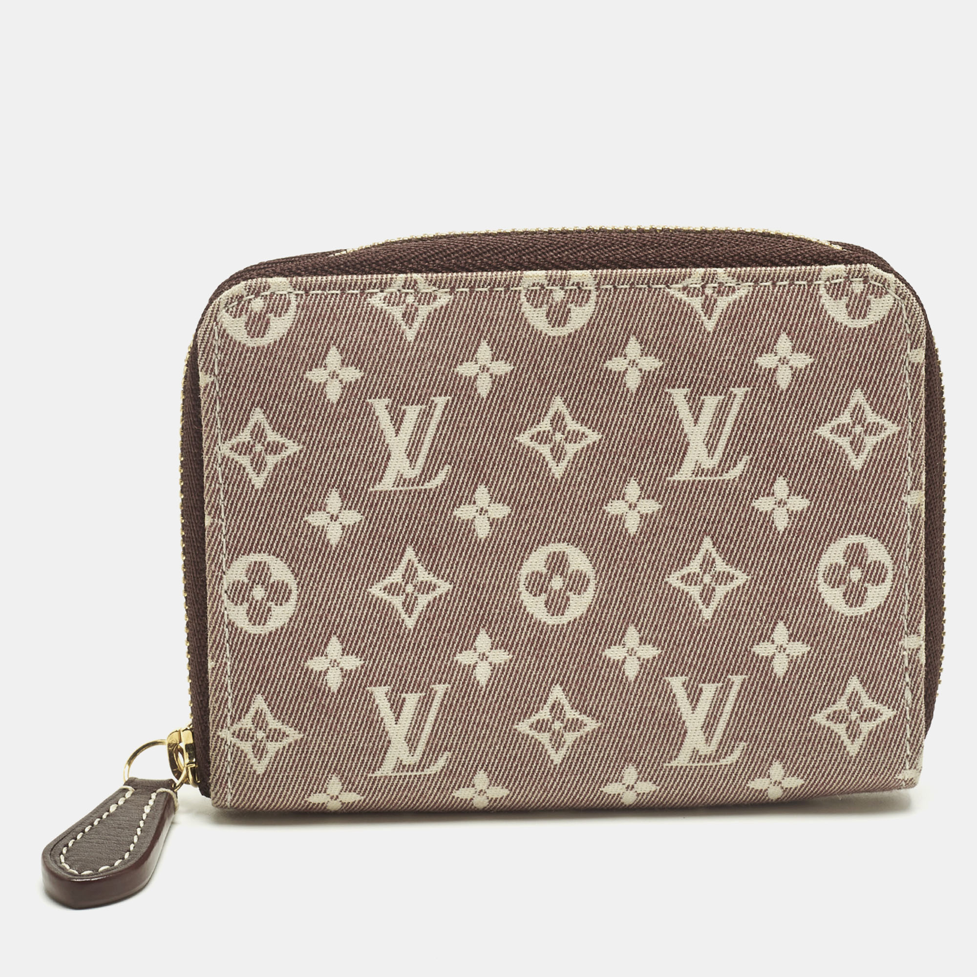 Pre-owned Louis Vuitton Idylle Monogram Canvas Zippy Wallet In Brown