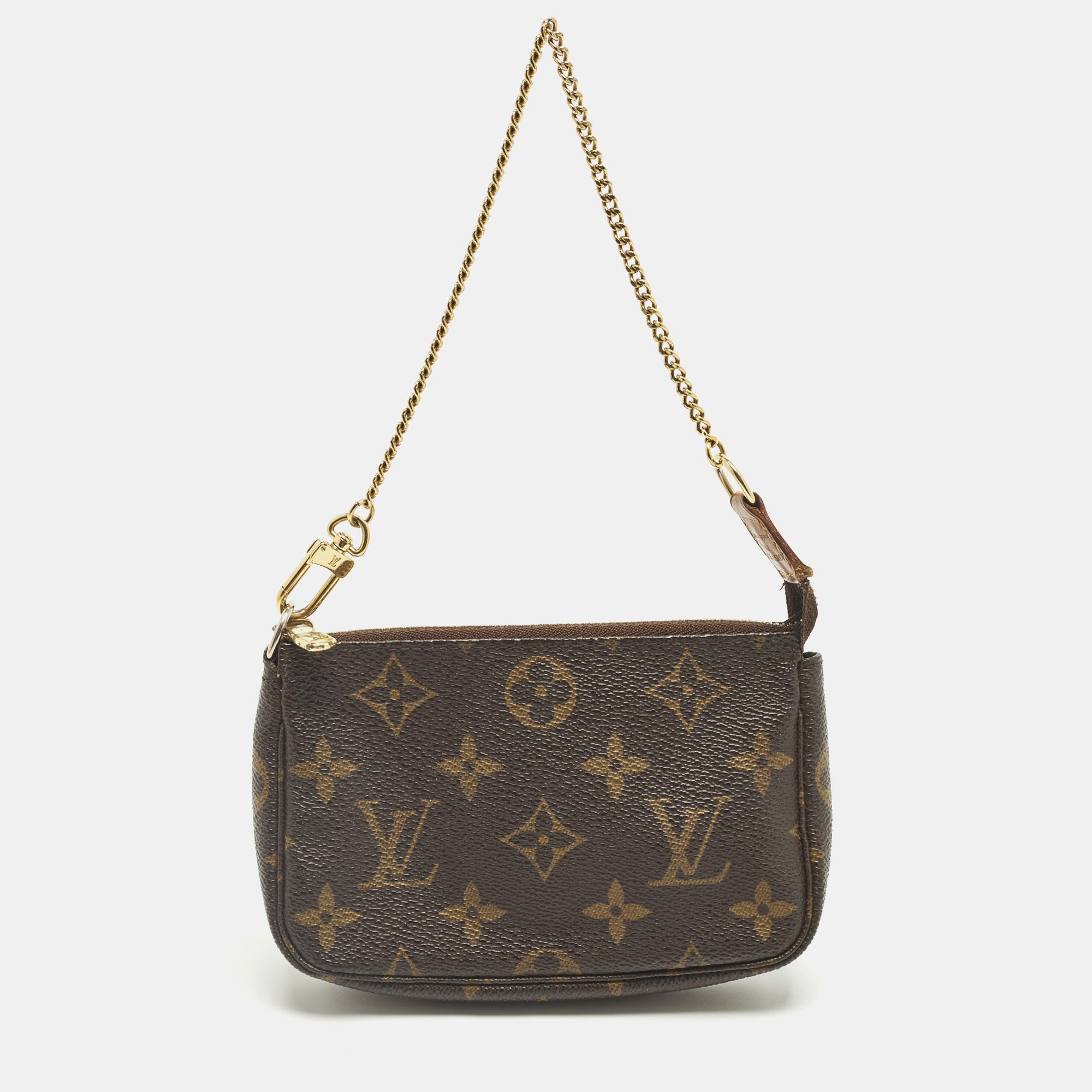 

Louis Vuitton Pochette Mini Monogram Canvas Accessoires, Brown