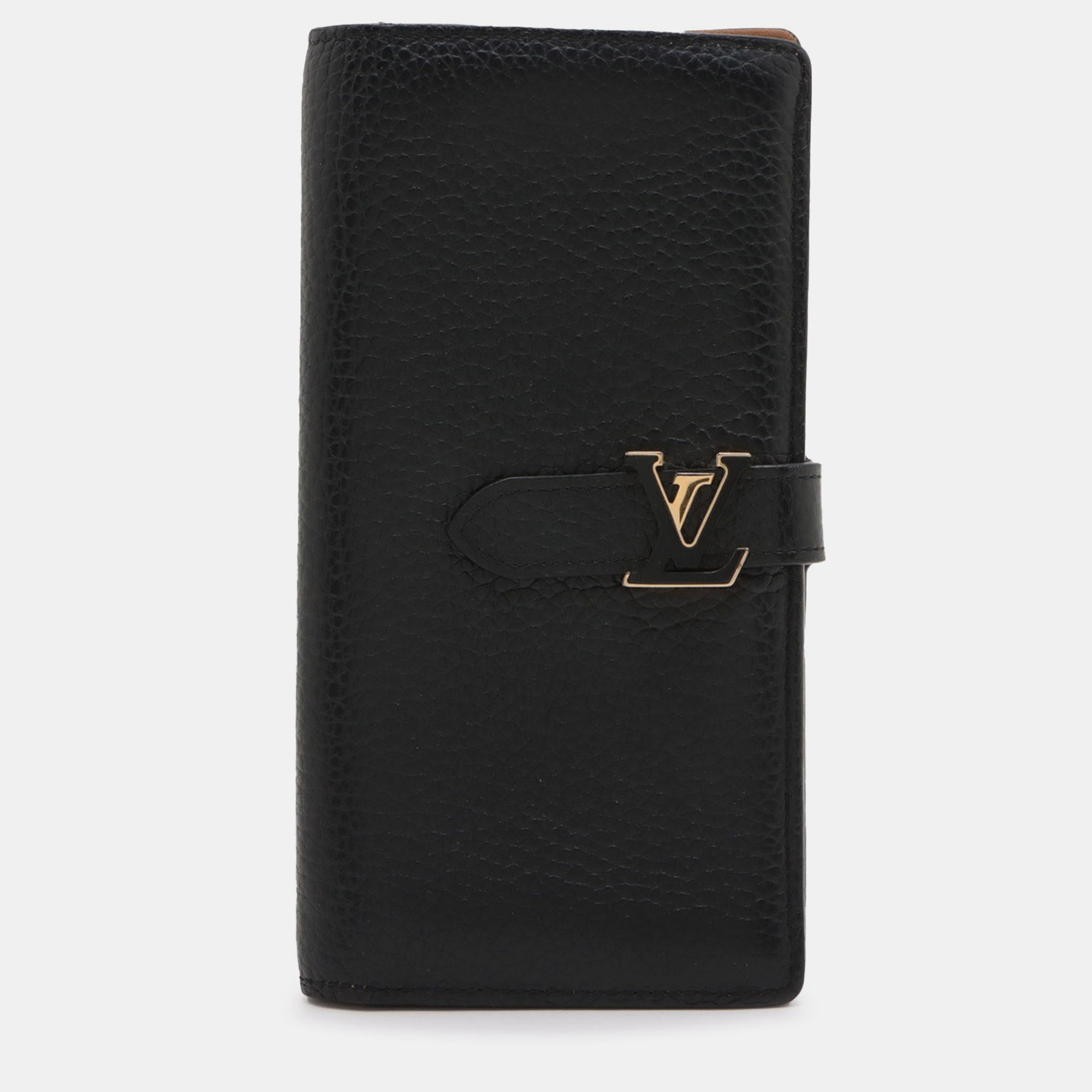 

Louis Vuitton Black Taurillon Capucine Vertical Wallet