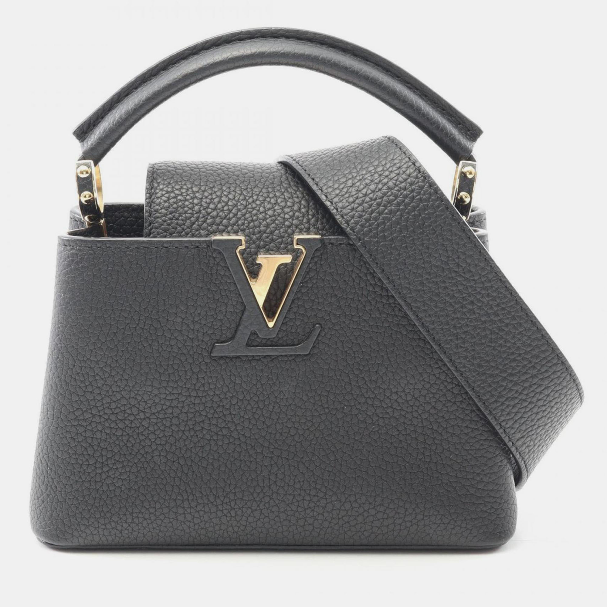 

Louis Vuitton Capucines Mini Handbag Leather Black