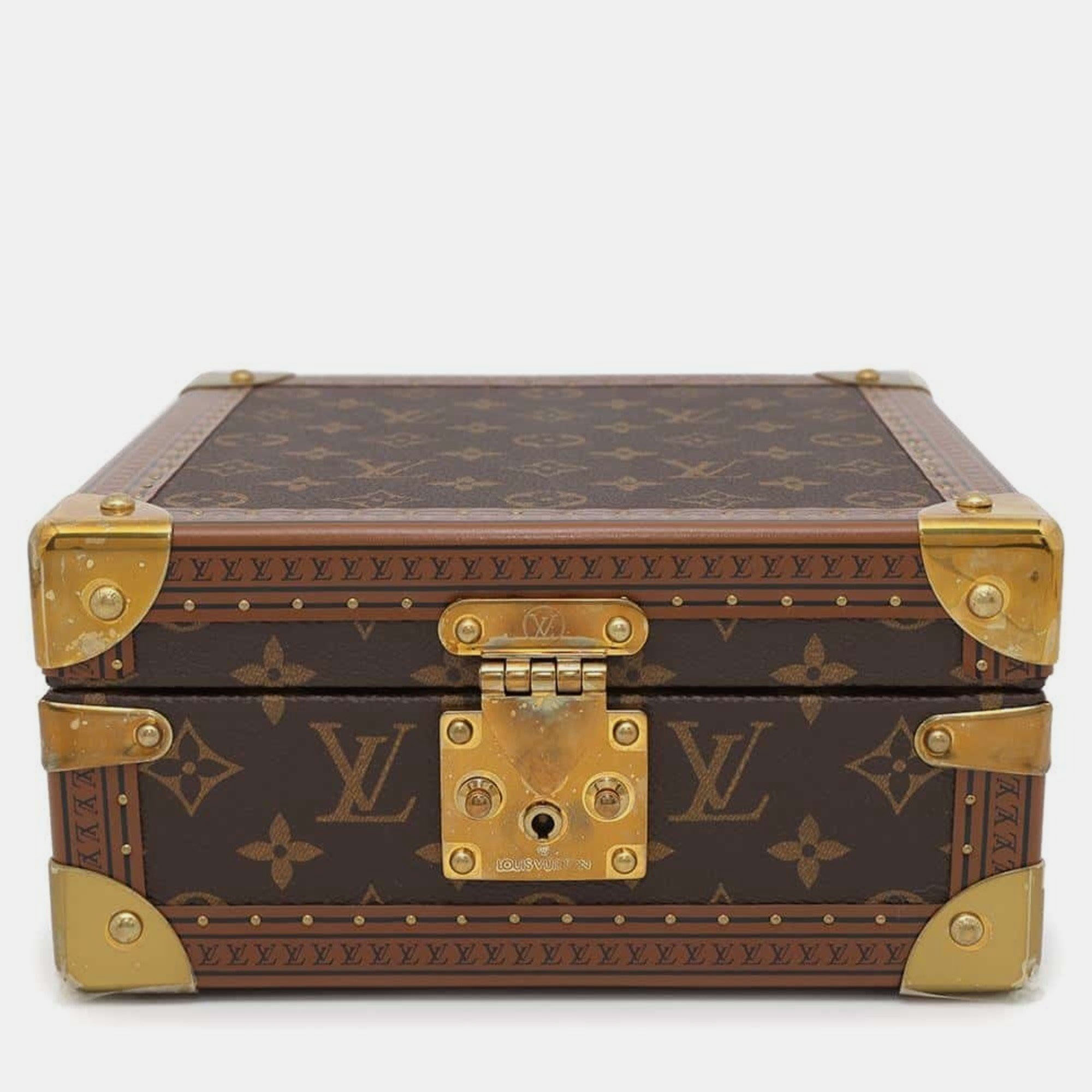 

Louis Vuitton Box Monogram Coffret Jewelry, Brown