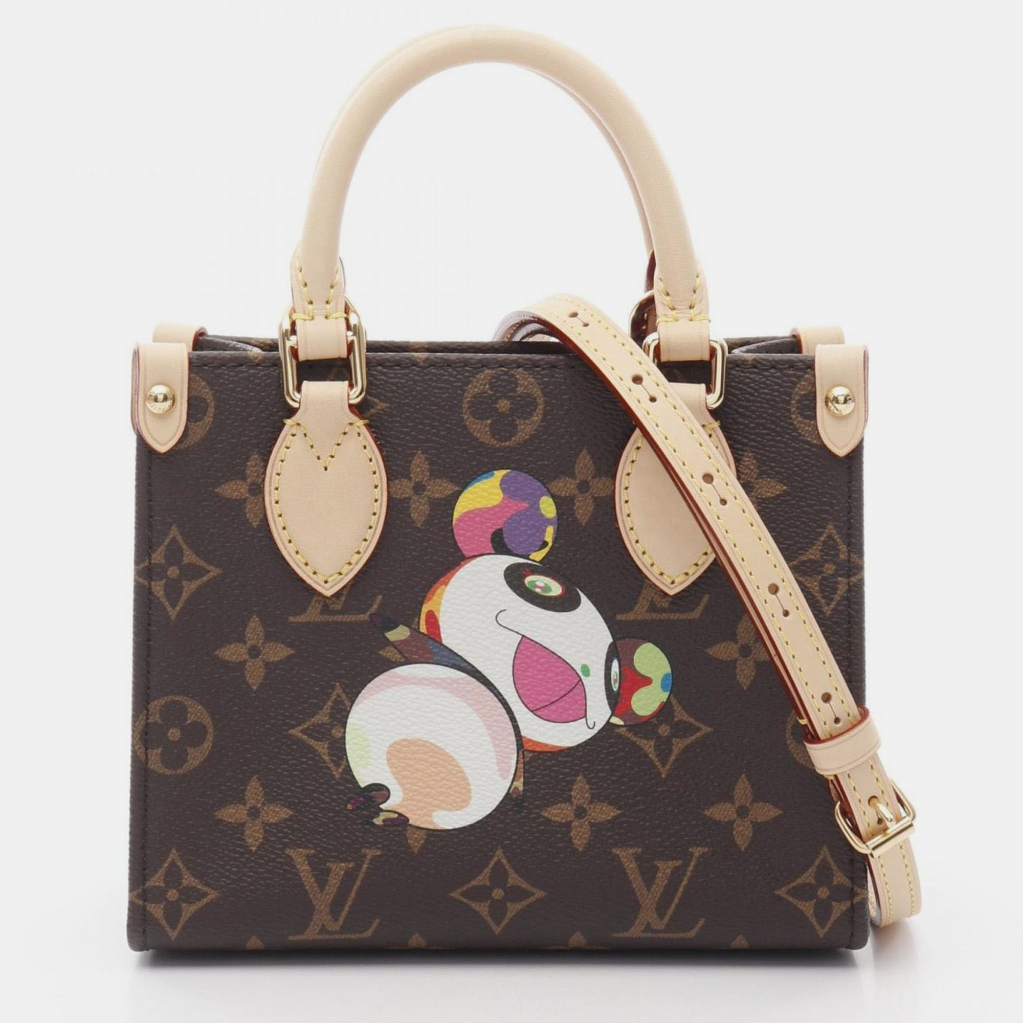 

Louis Vuitton On The Go Bb Handbag Coated Canvas And Leather Monogram Brown