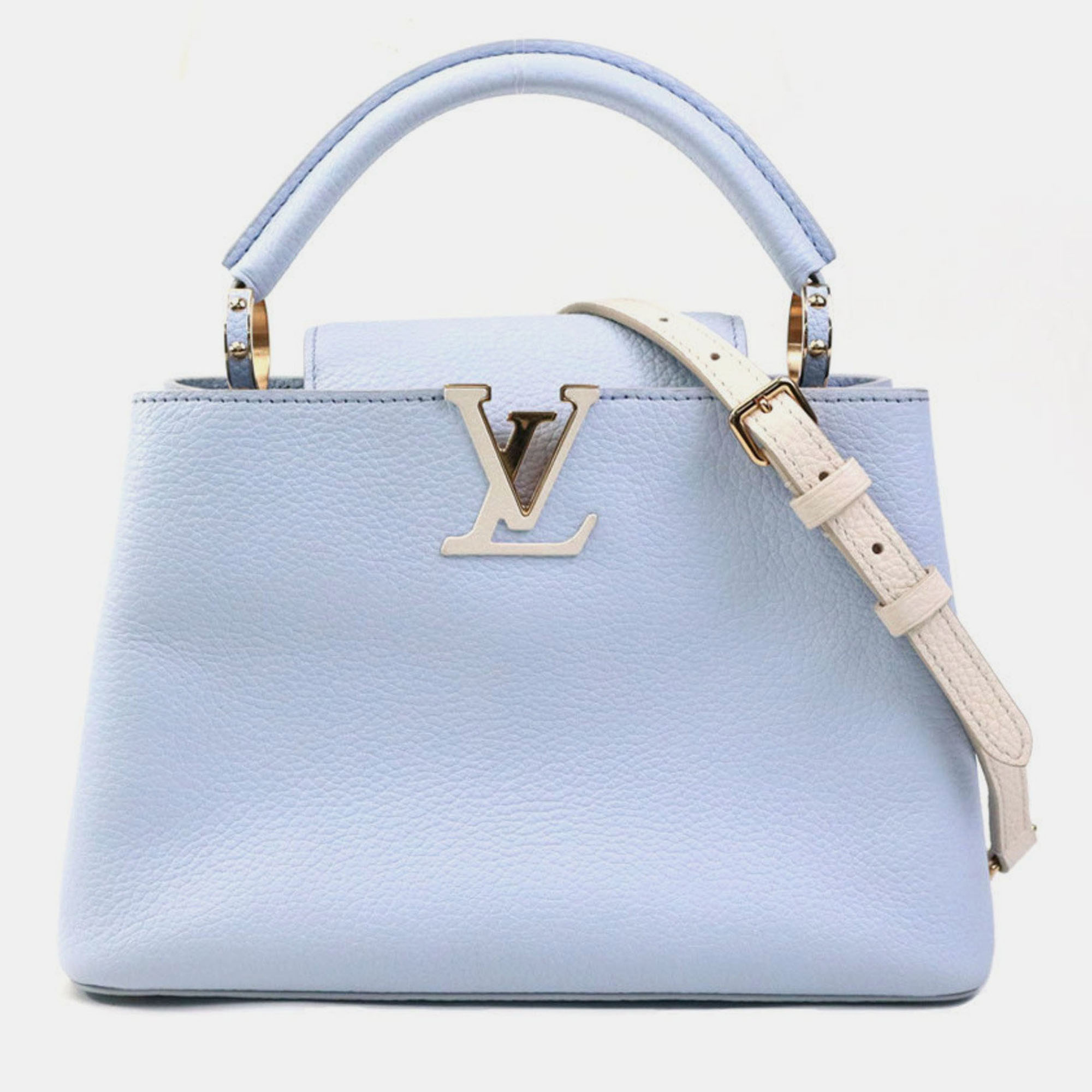 

Louis Vuitton Handbag Shoulder Bag Capucines Bb Leather Light Purple X Ivory