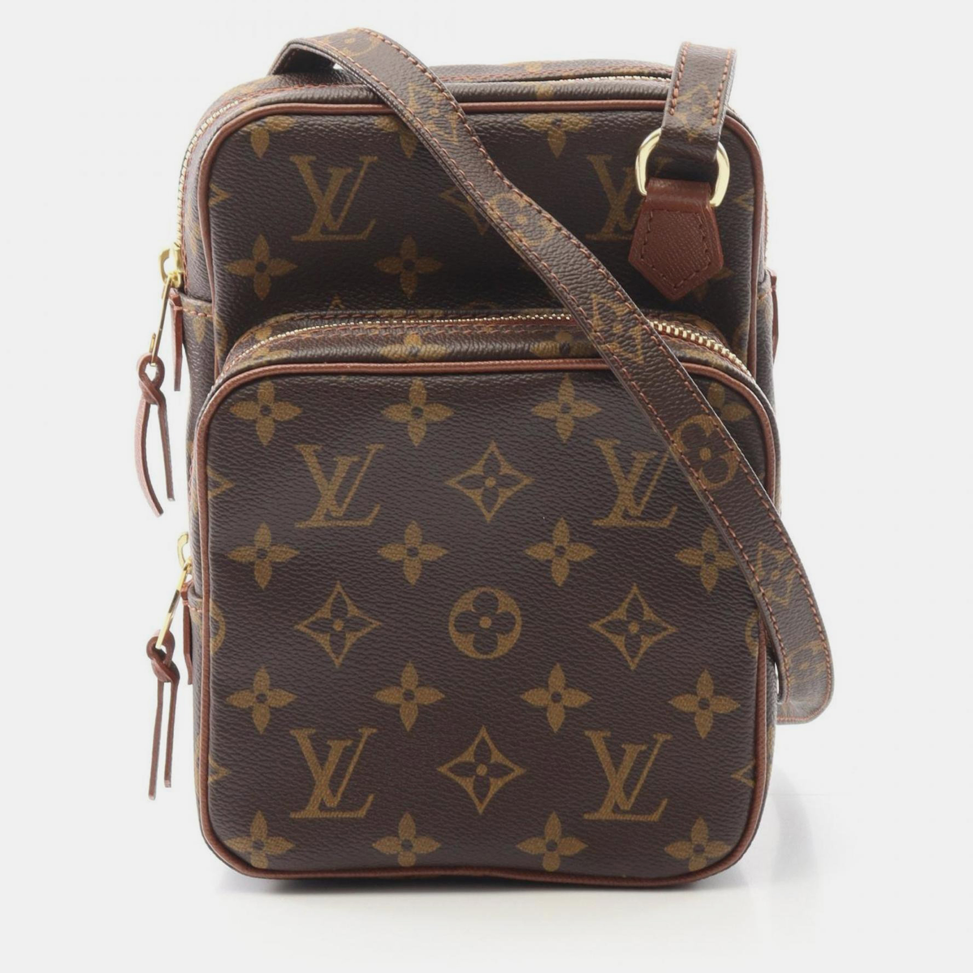 Louis Vuitton X Comme Des Garcons Sac De Poche Shoulder Bag Coated Canvas And Leather With Monogram Pattern Brown