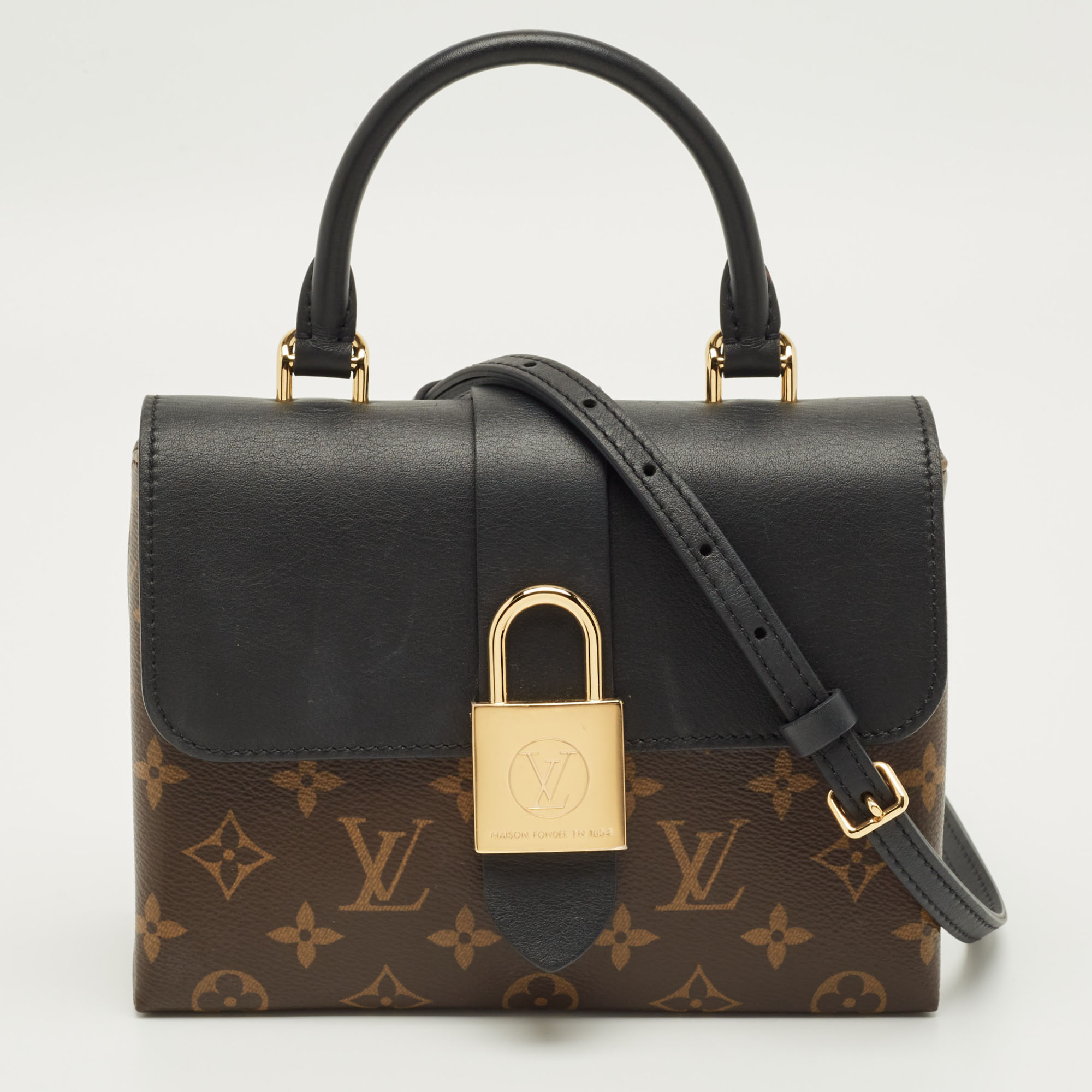 

Louis Vuitton Black Monogram Canvas and Leather Locky BB Bag
