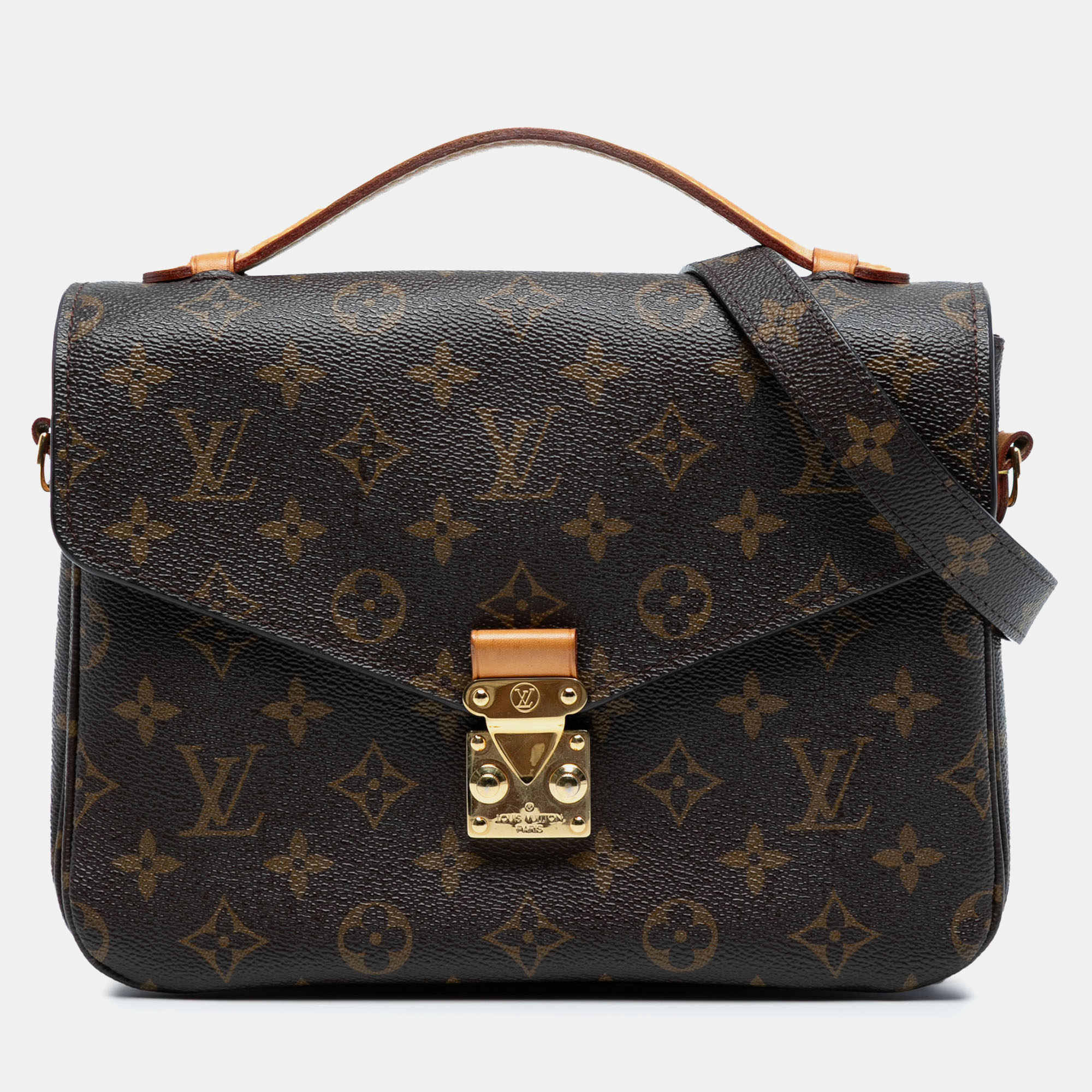 

Louis Vuitton Brown Monogram Pochette Metis
