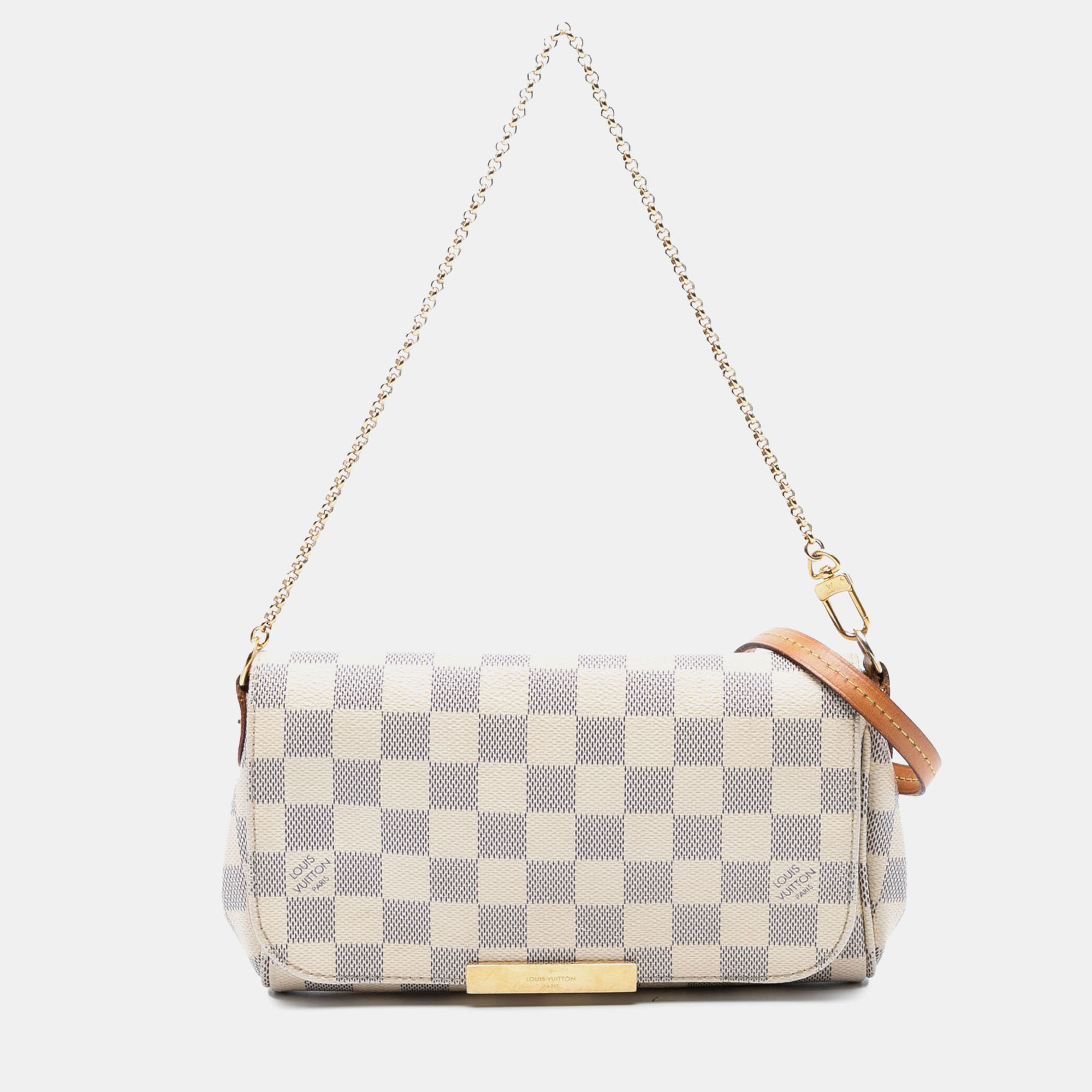 

Louis Vuitton White Damier Azur Favorite PM