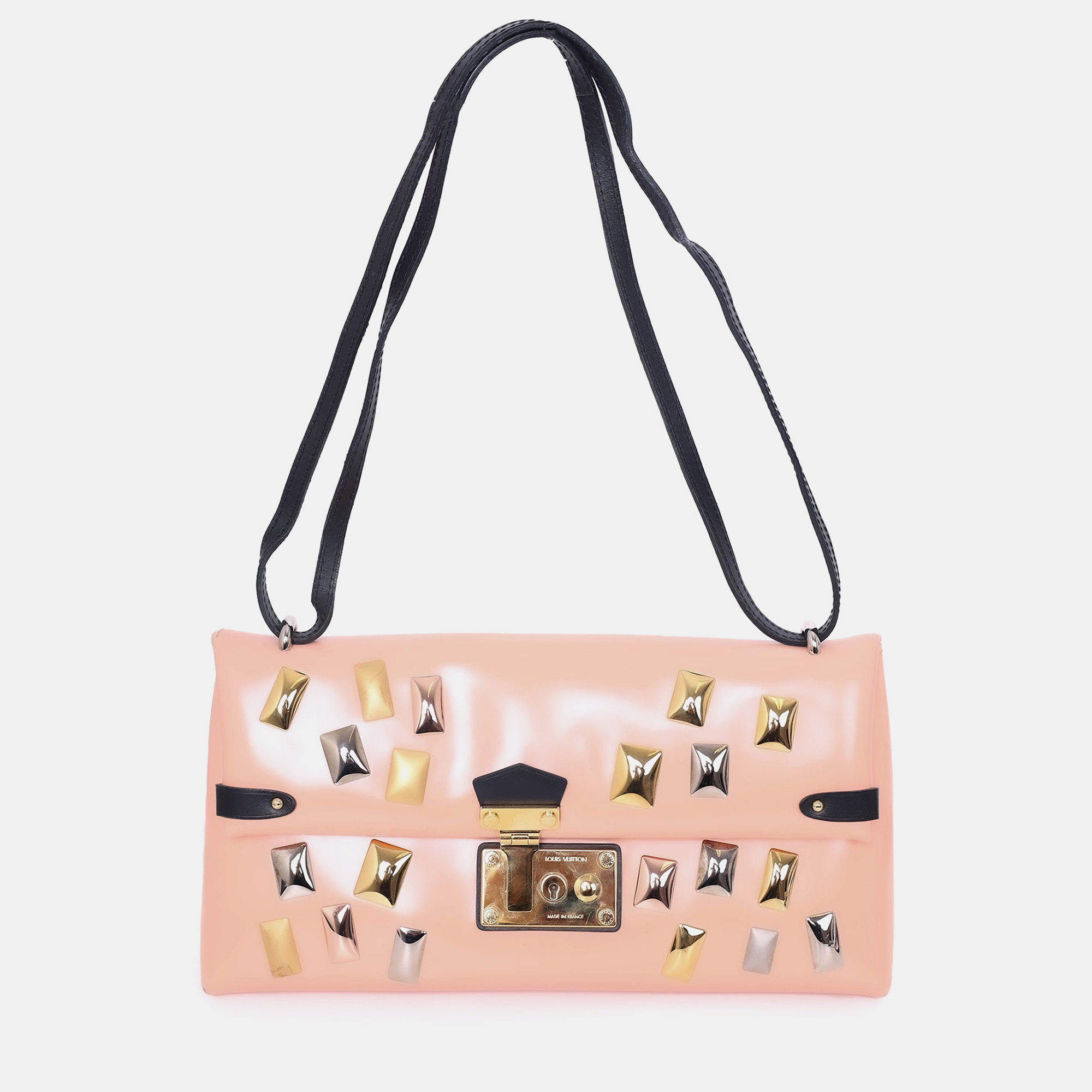 

Louis Vuitton 2015 Pink Leather Sac Triangle Bag PM