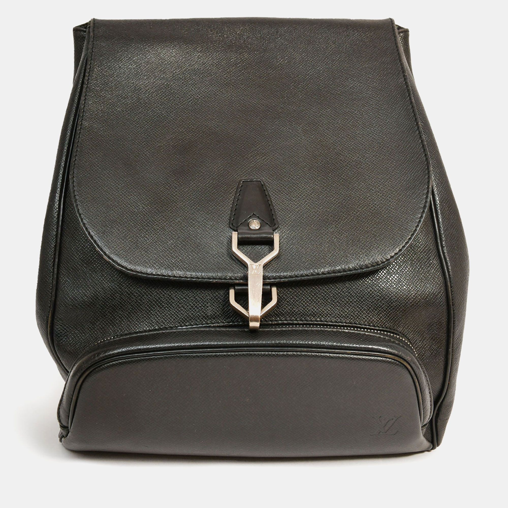 

Louis Vuitton 2000 Black Leather 'Taiga Cassiar' Backpack