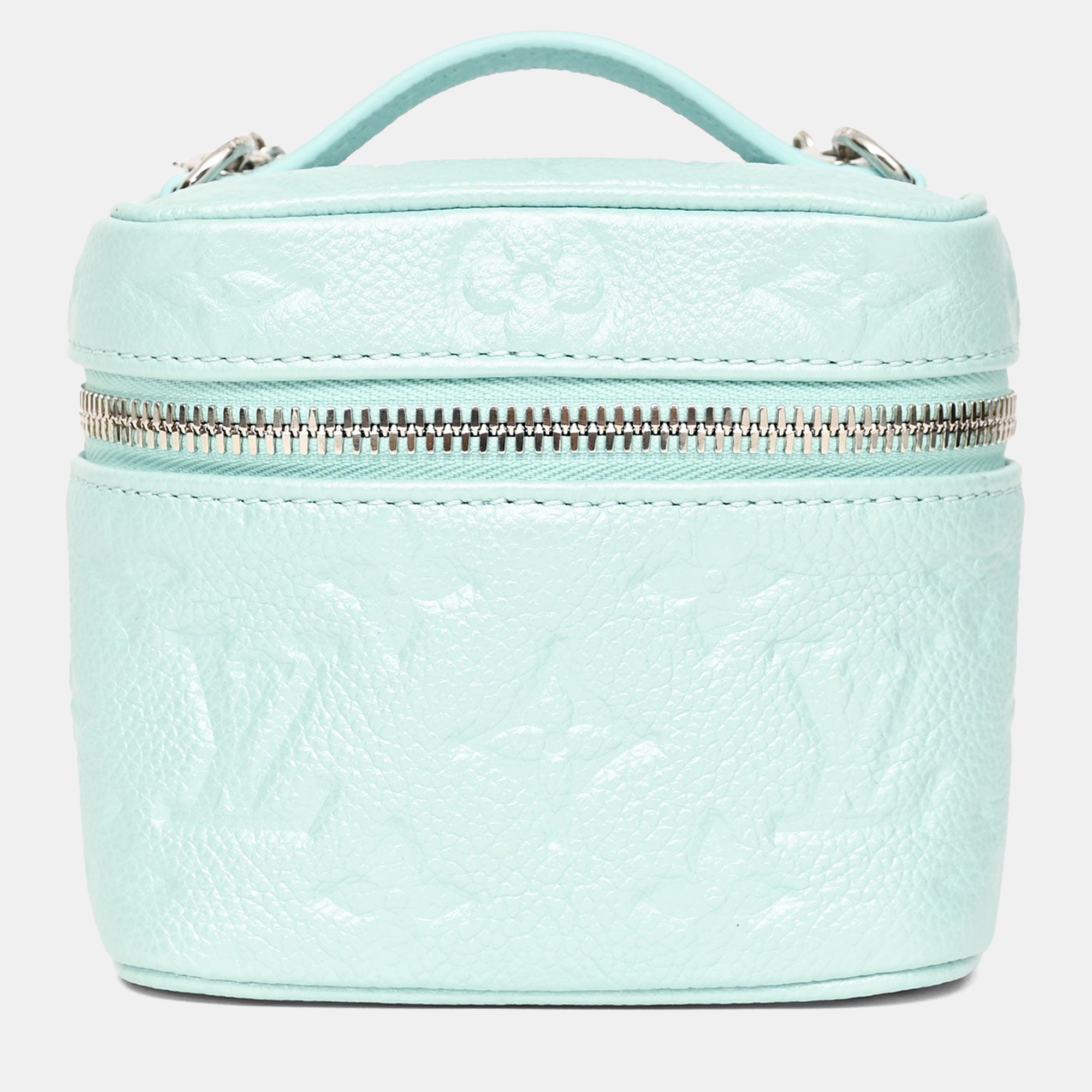 

Louis Vuitton Teal Green Empriente Leather Micro Vanity with Chain