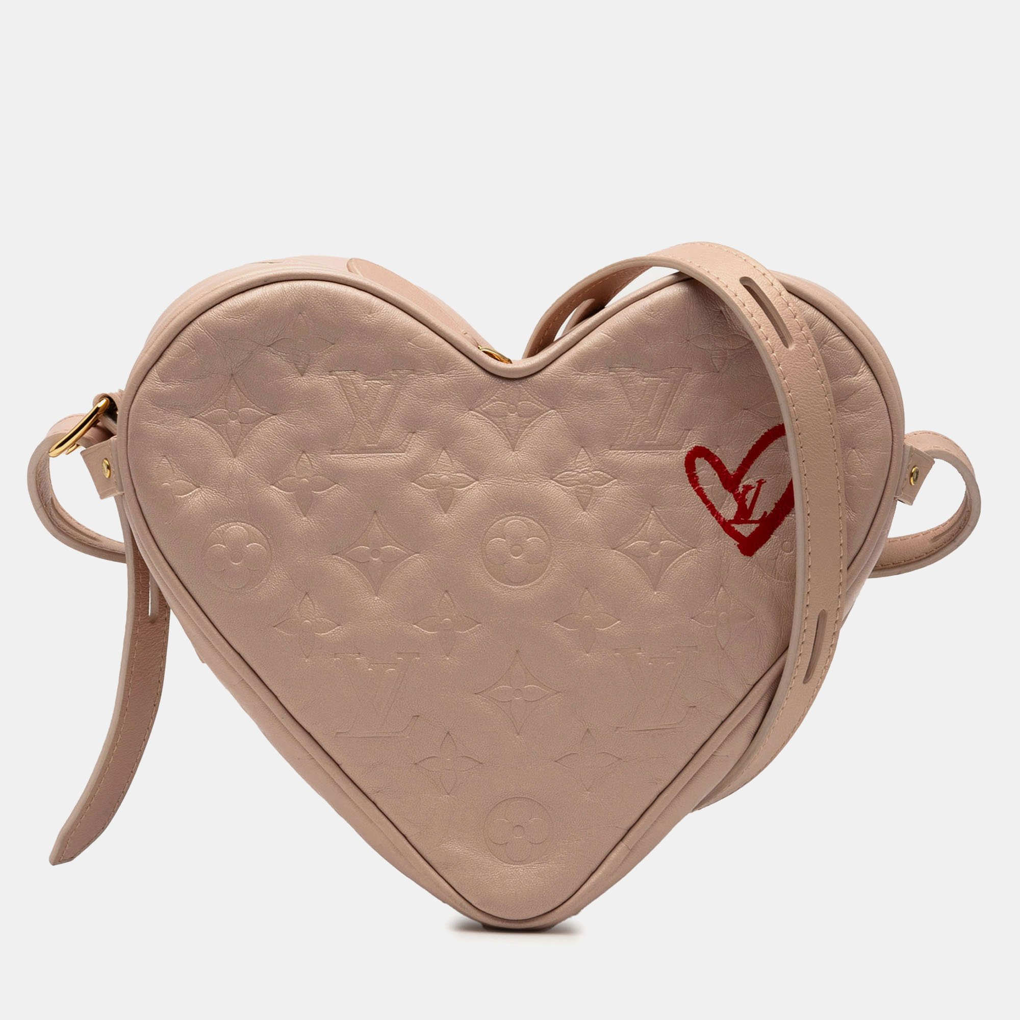 

Louis Vuitton Pink Monogram Embossed Lambskin Fall In Love Sac Coeur