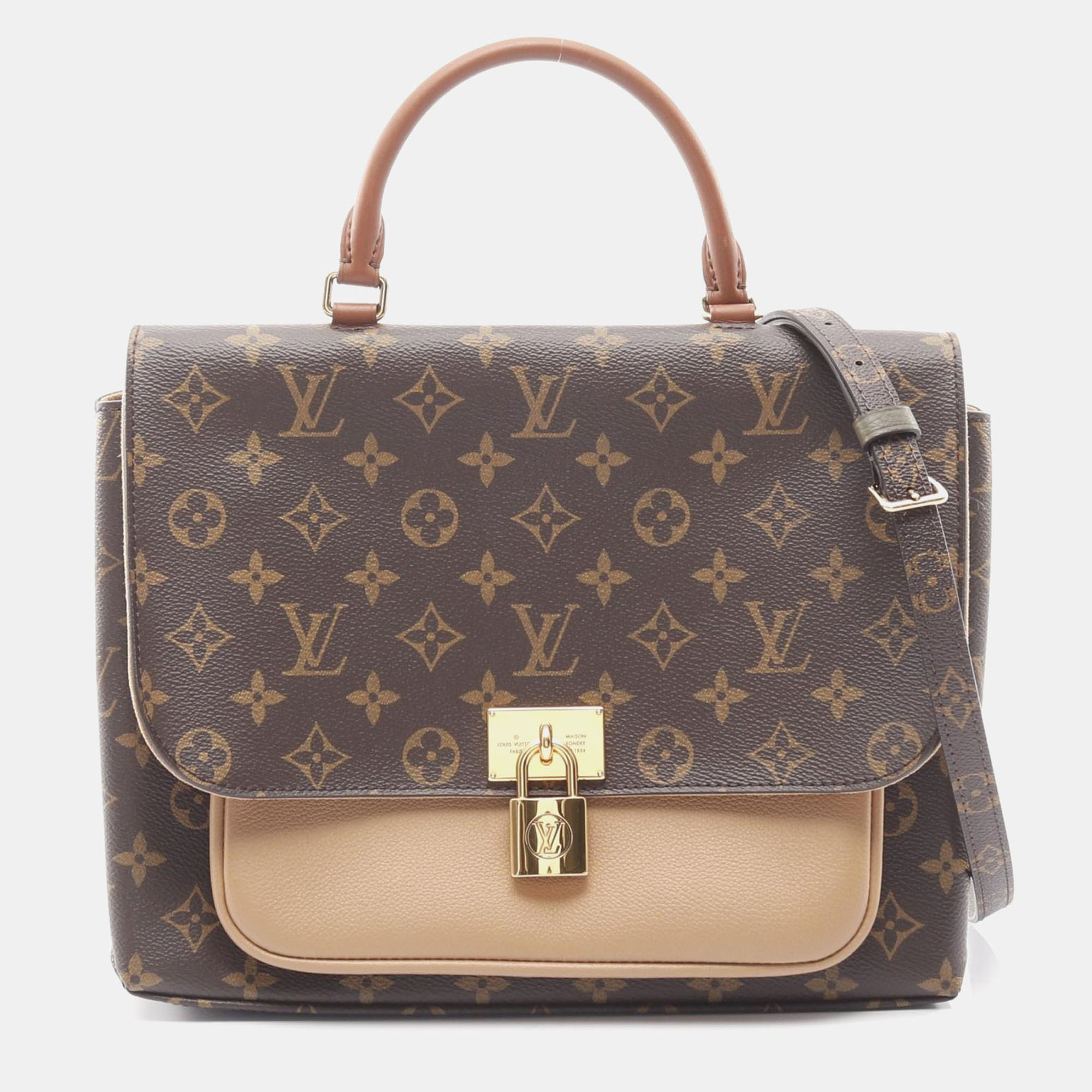 

Louis Vuitton Marignan Sesame Monogram Canvas Crossbody Bag, Brown