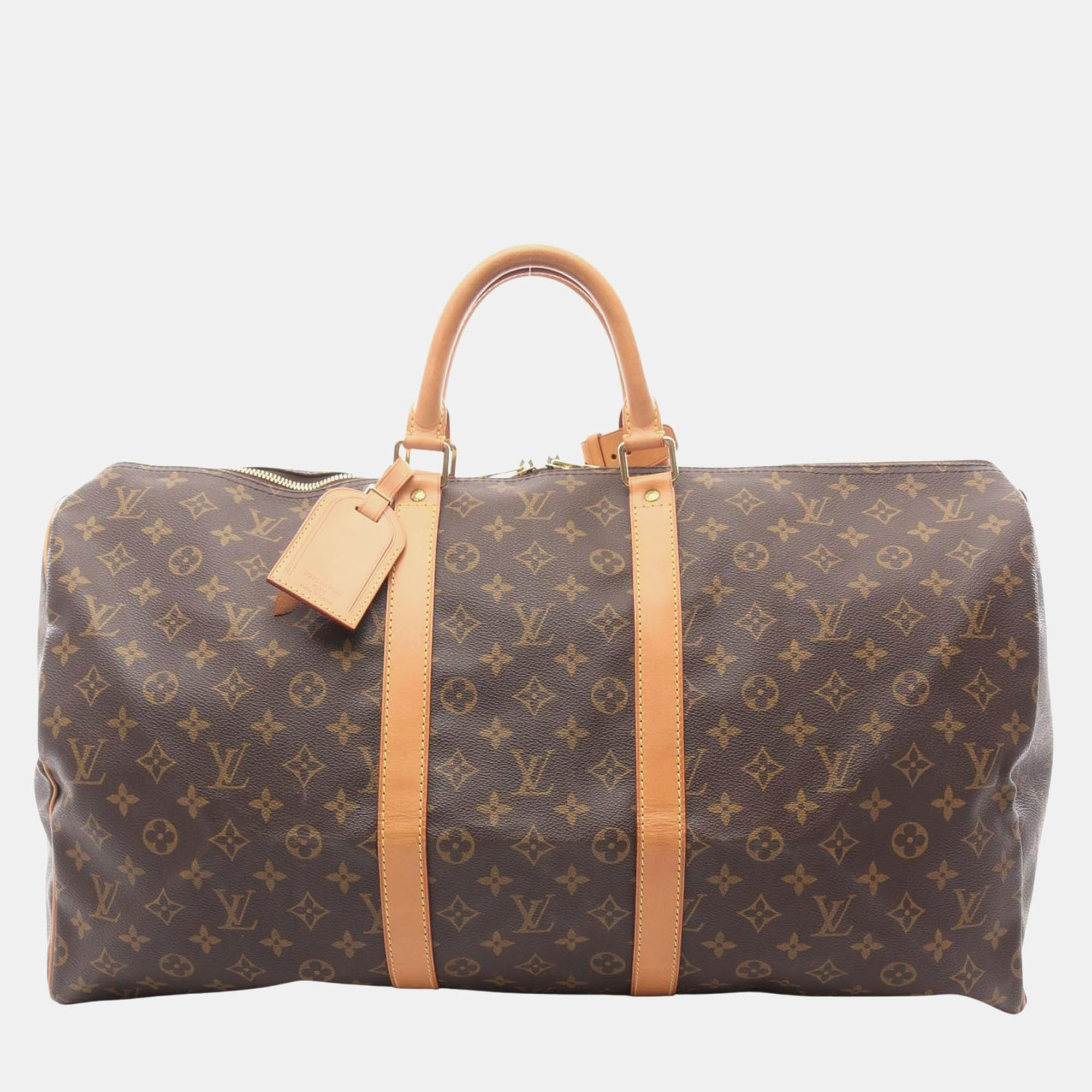 

Louis Vuitton Keepall 55 Brown Monogram Canvas Travel Bag