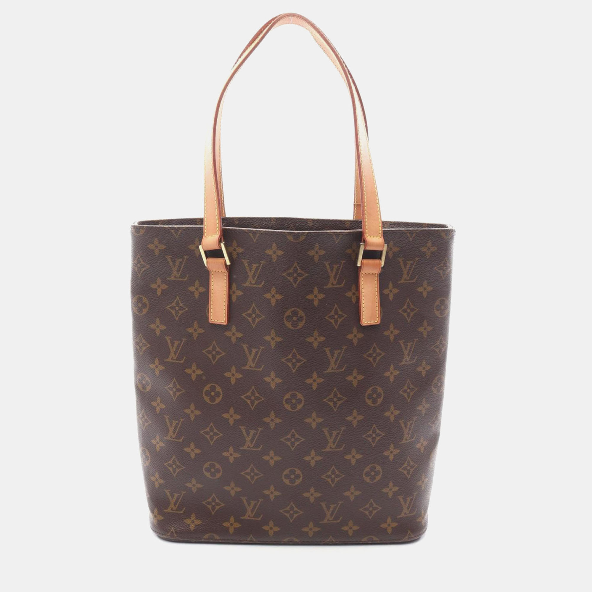 Pre-owned Louis Vuitton Vavin Gm Brown Monogram Canvas Tote Bag