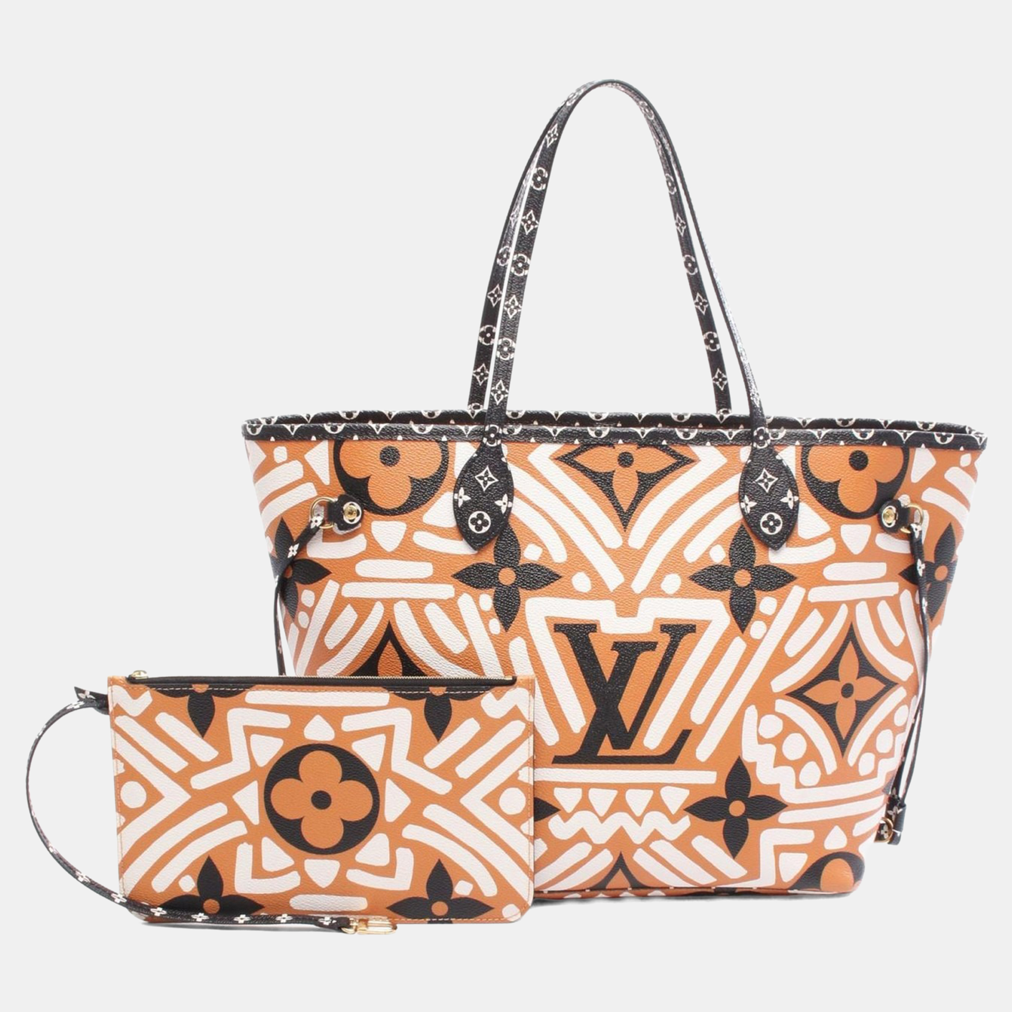 

Louis Vuitton Neverfull MM Creme Monogram Giant Canvas Tote Bag, Cream